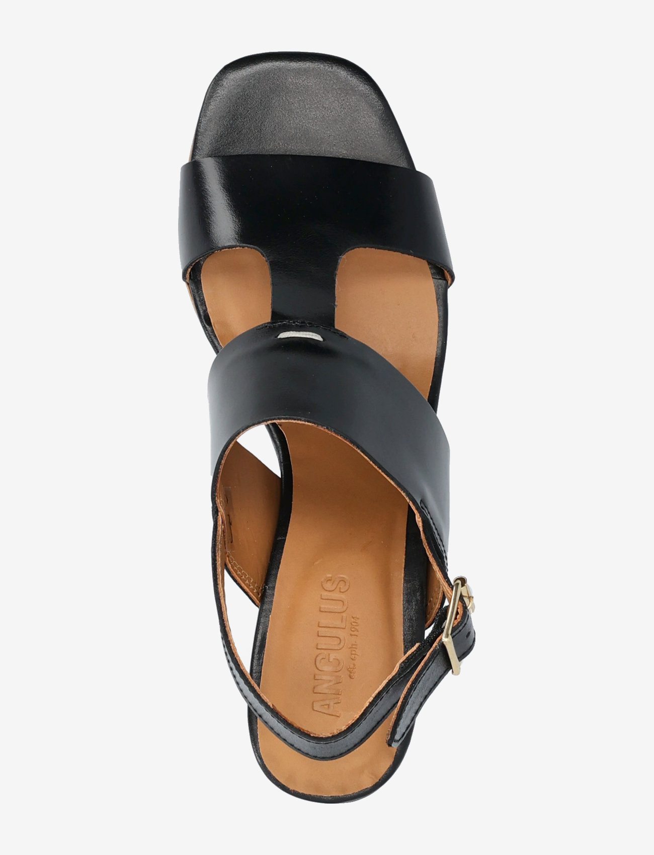 ANGULUS - Sandals - Block heels - sandaletten - 1835 black - 3