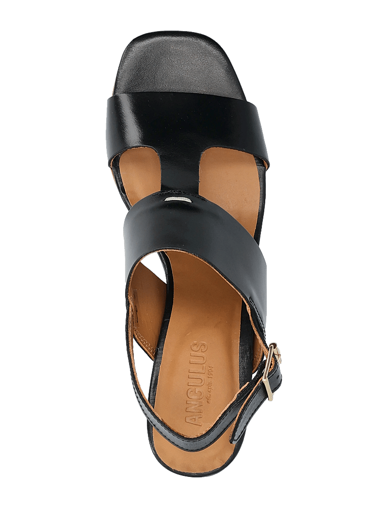 ANGULUS - Sandals - Block heels - sandaler med hæl - 1835 black - 3
