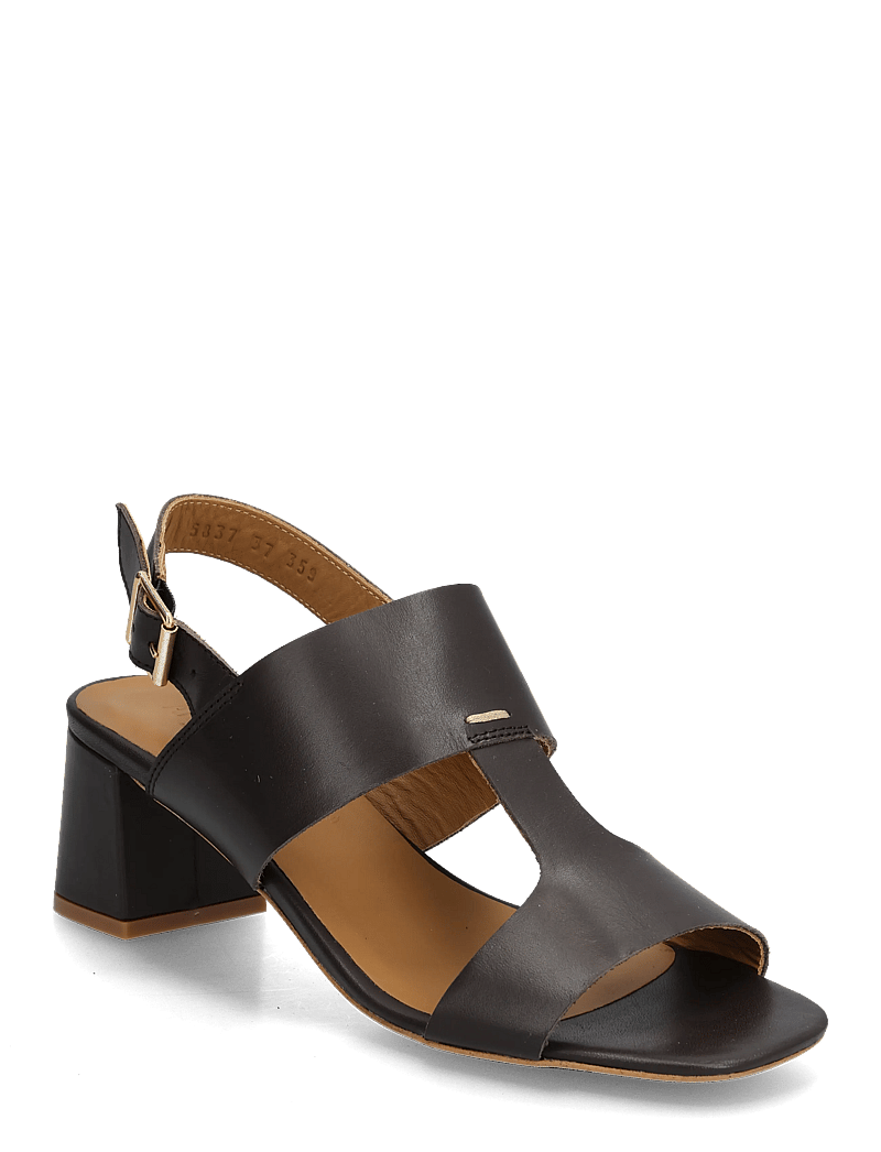 ANGULUS - Sandals - Block heels - sandaler med hæl - 3639 dark brown - 0