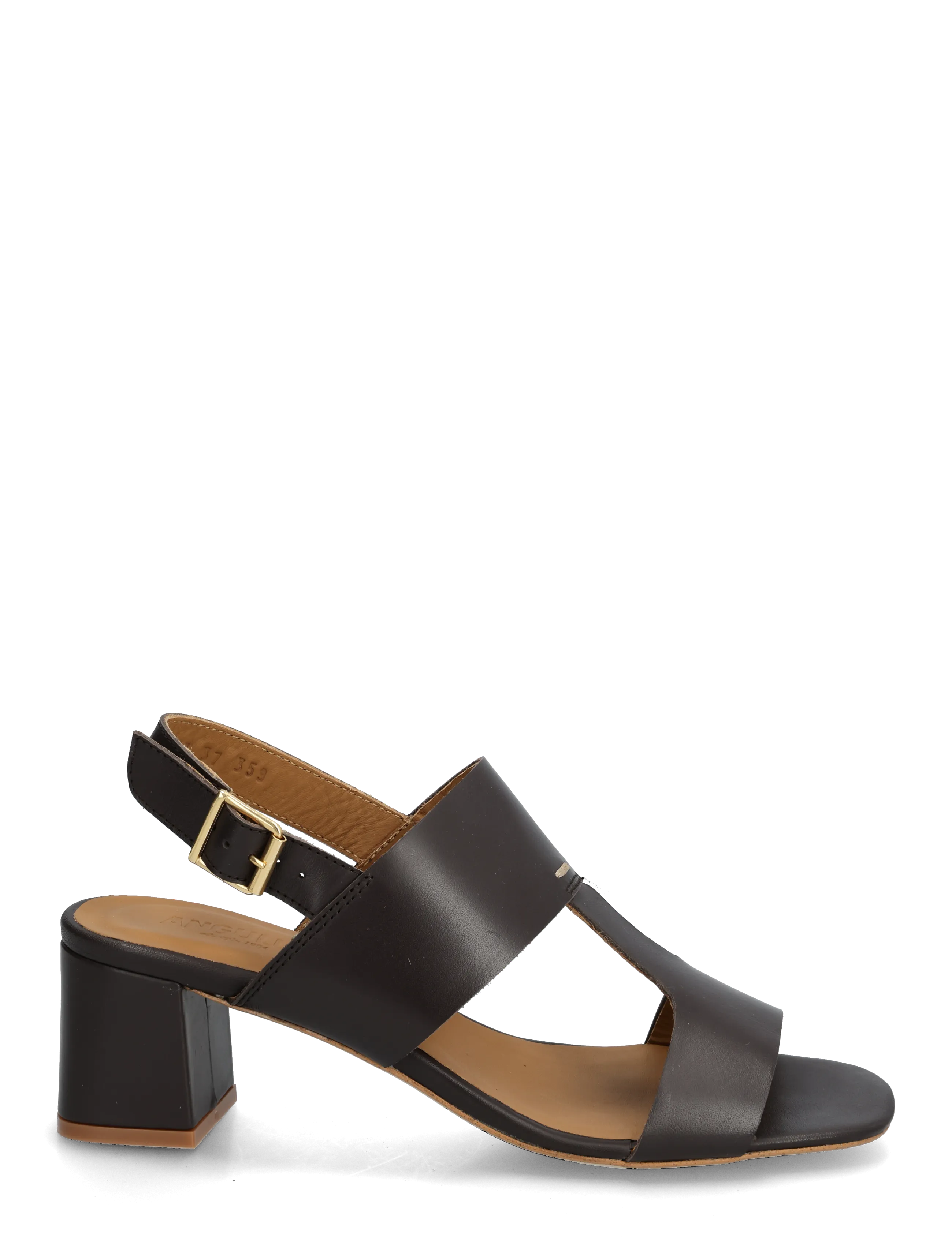 ANGULUS - Sandals - Block heels - heeled sandals - 3639 dark brown - 1