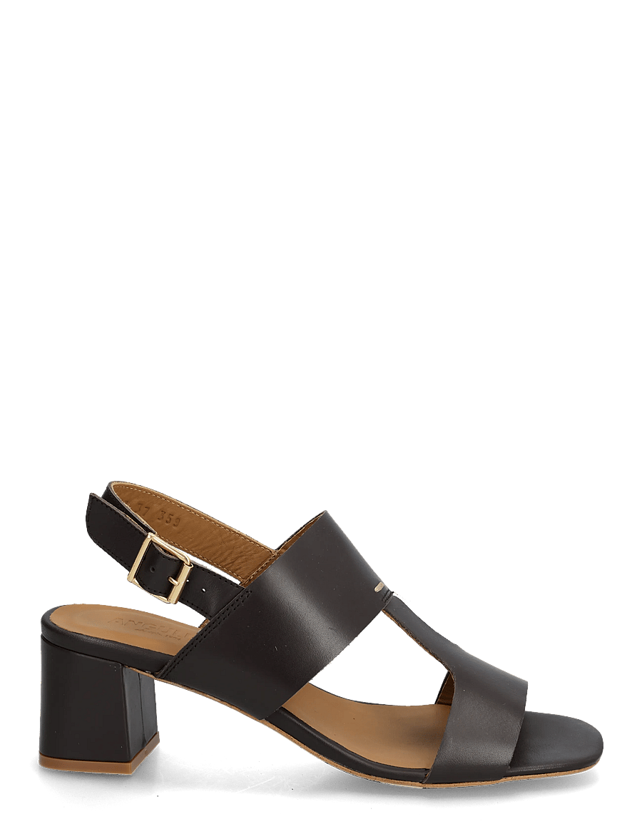 ANGULUS - Sandals - Block heels - heeled sandals - 3639 dark brown - 1