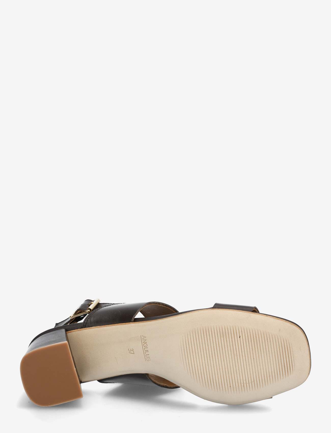 ANGULUS - Sandals - Block heels - sandaler med hæl - 3639 dark brown - 4