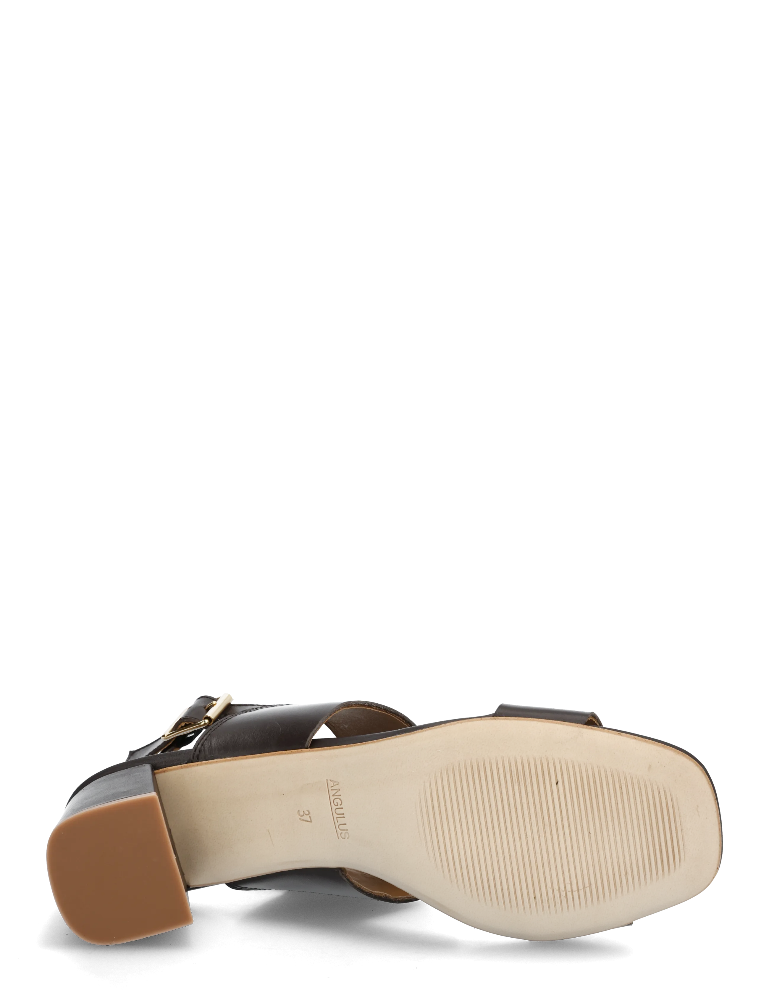 ANGULUS - Sandals - Block heels - heeled sandals - 3639 dark brown - 4