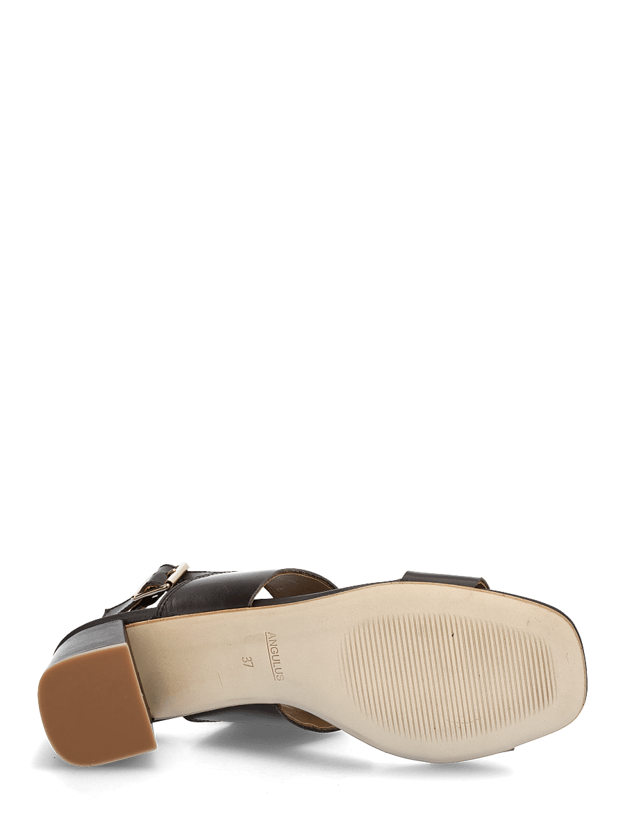 ANGULUS - Sandals - Block heels - heeled sandals - 3639 dark brown - 4