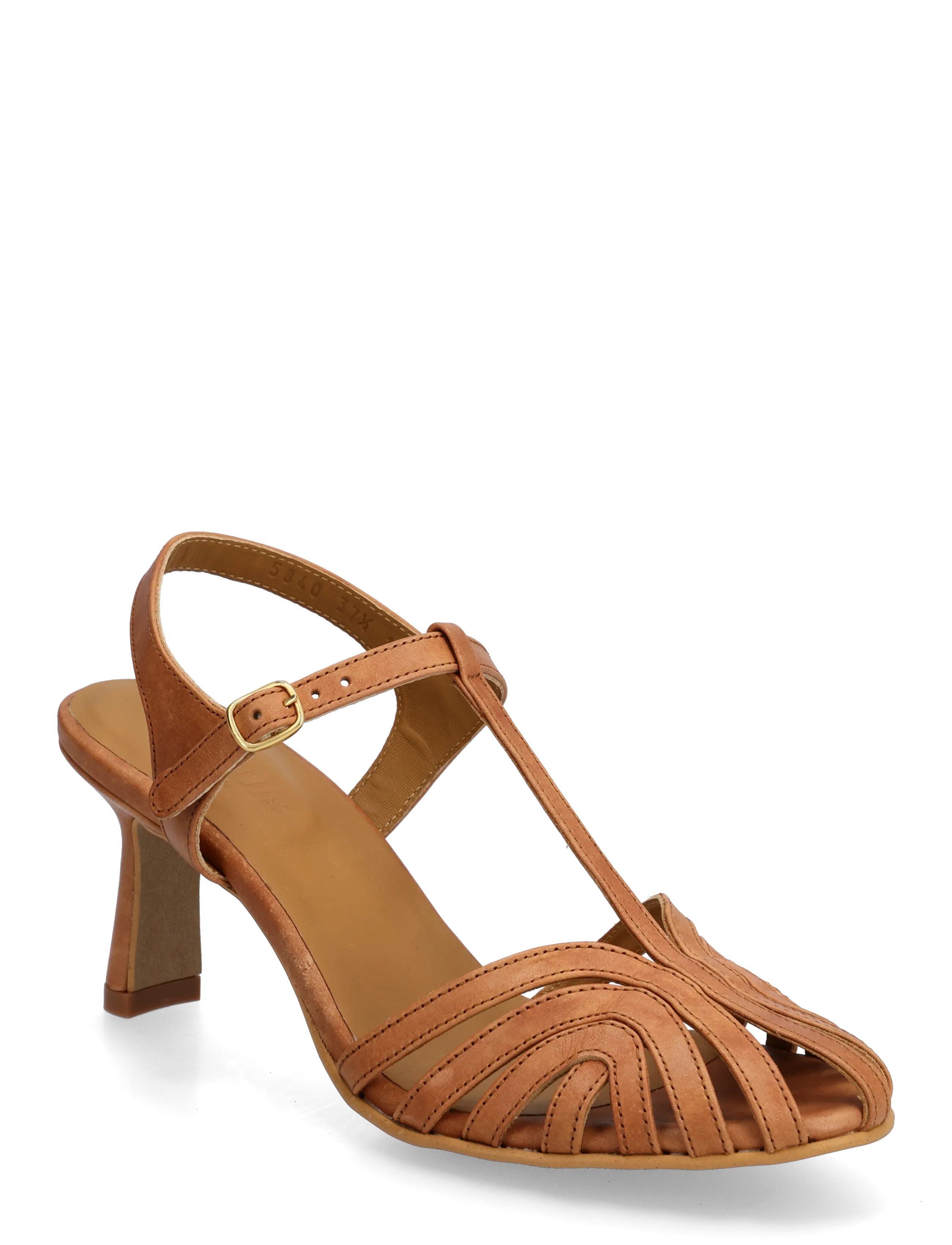 ANGULUS Sandals - Block heels - Sertifitseeritud nahk - 1789 TAN / brown
