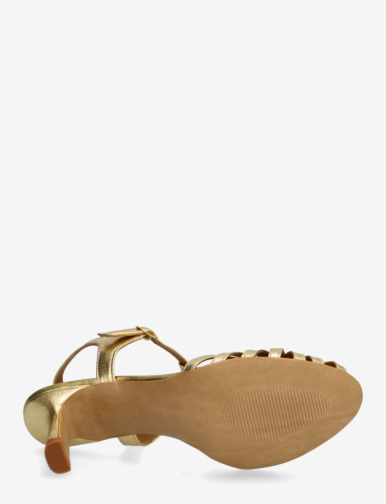 ANGULUS - Sandals - Block heels - sandaletten - 3643 gold - 4