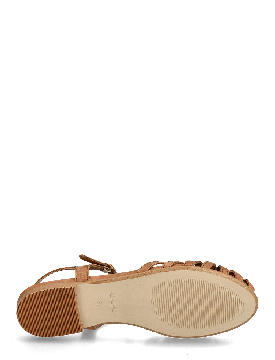 ANGULUS - Sandals - flat - platta sandaler - 1789 tan - 4
