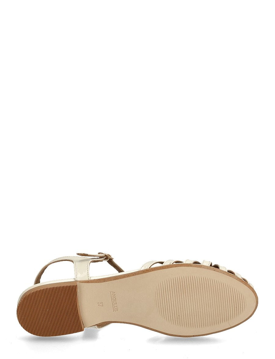 ANGULUS - Sandals - flat - platta sandaler - 2362 buttermilk - 4