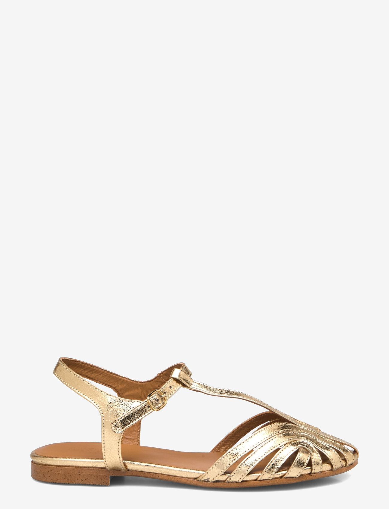 ANGULUS - Sandals - flat - platta sandaler - 3643 gold - 2