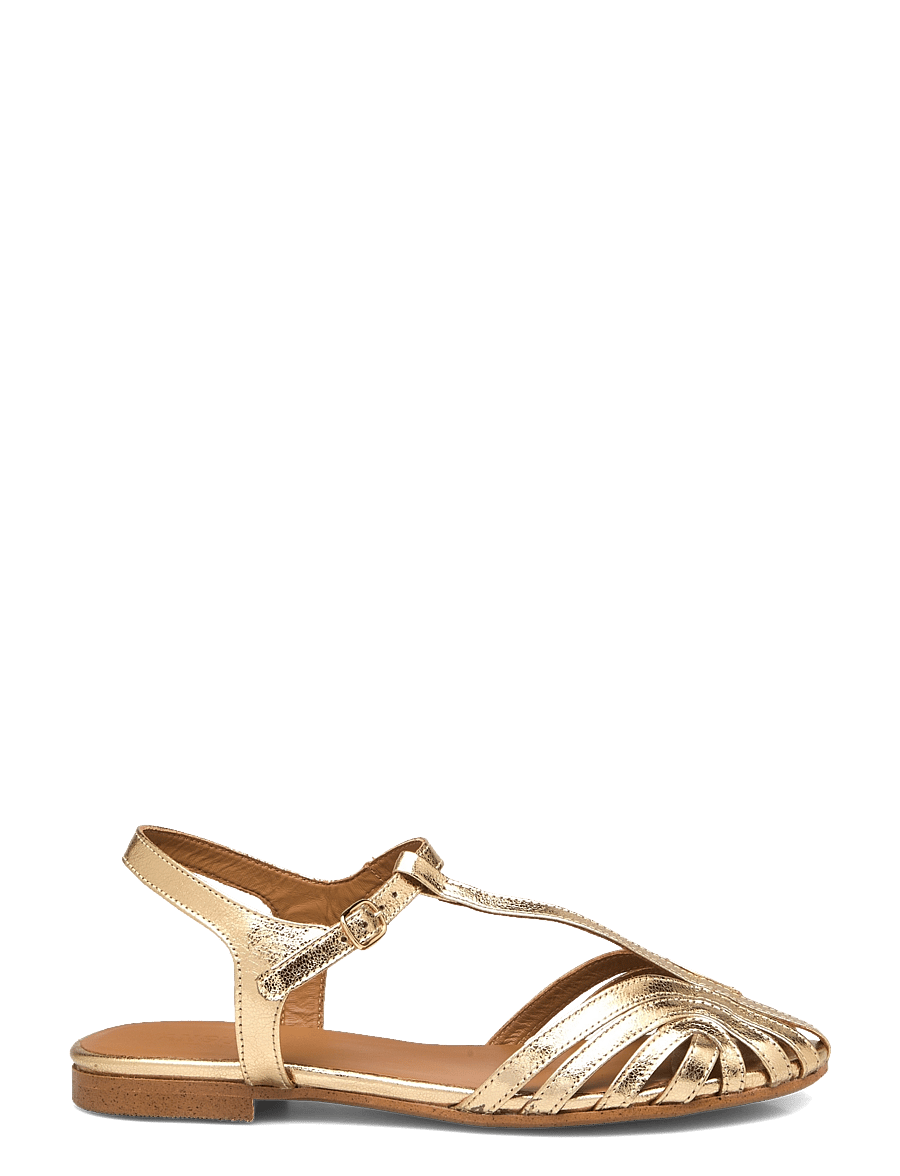 ANGULUS - Sandals - flat - flade sandaler - 3643 gold - 2