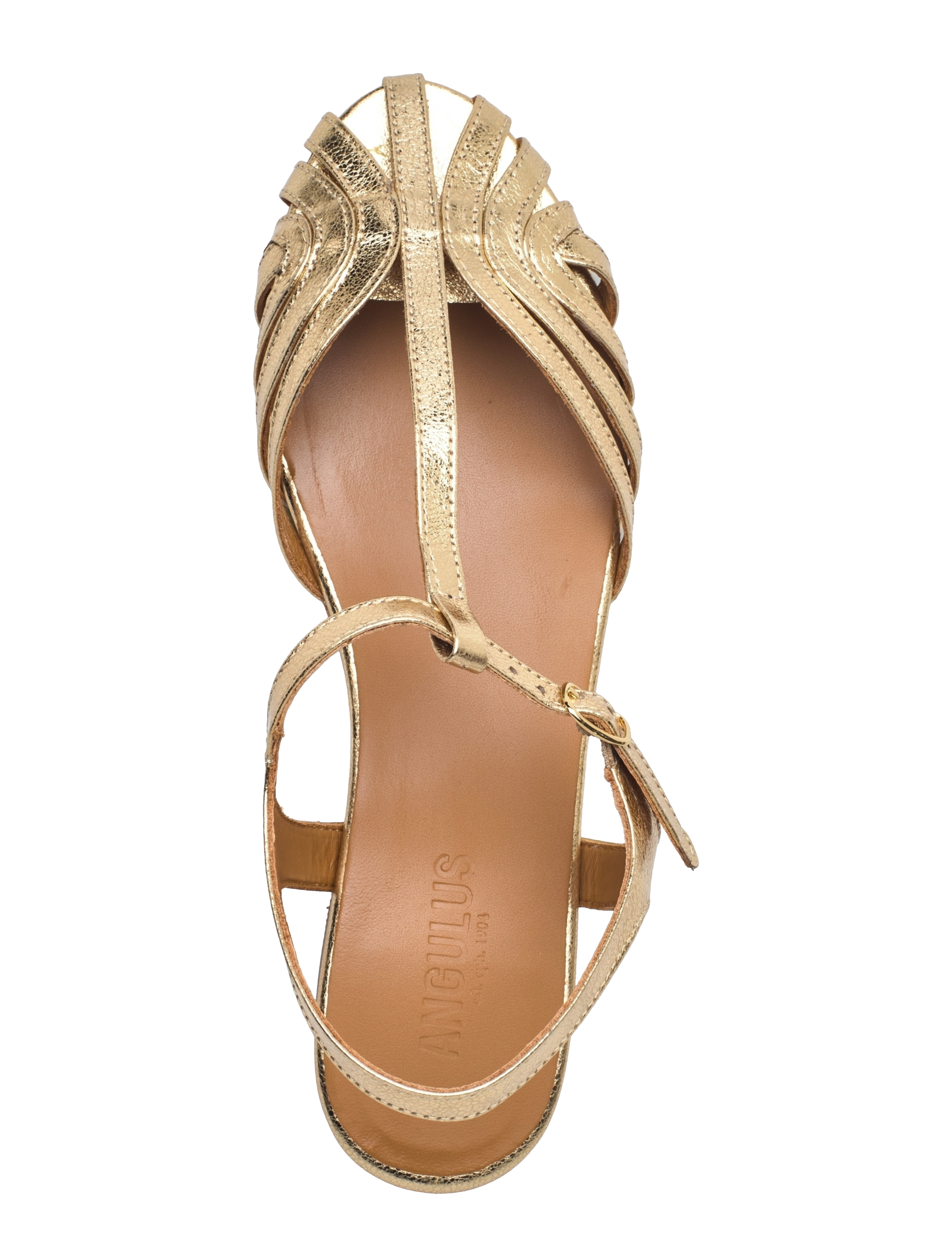 ANGULUS - Sandals - flat - flade sandaler - 3643 gold - 4