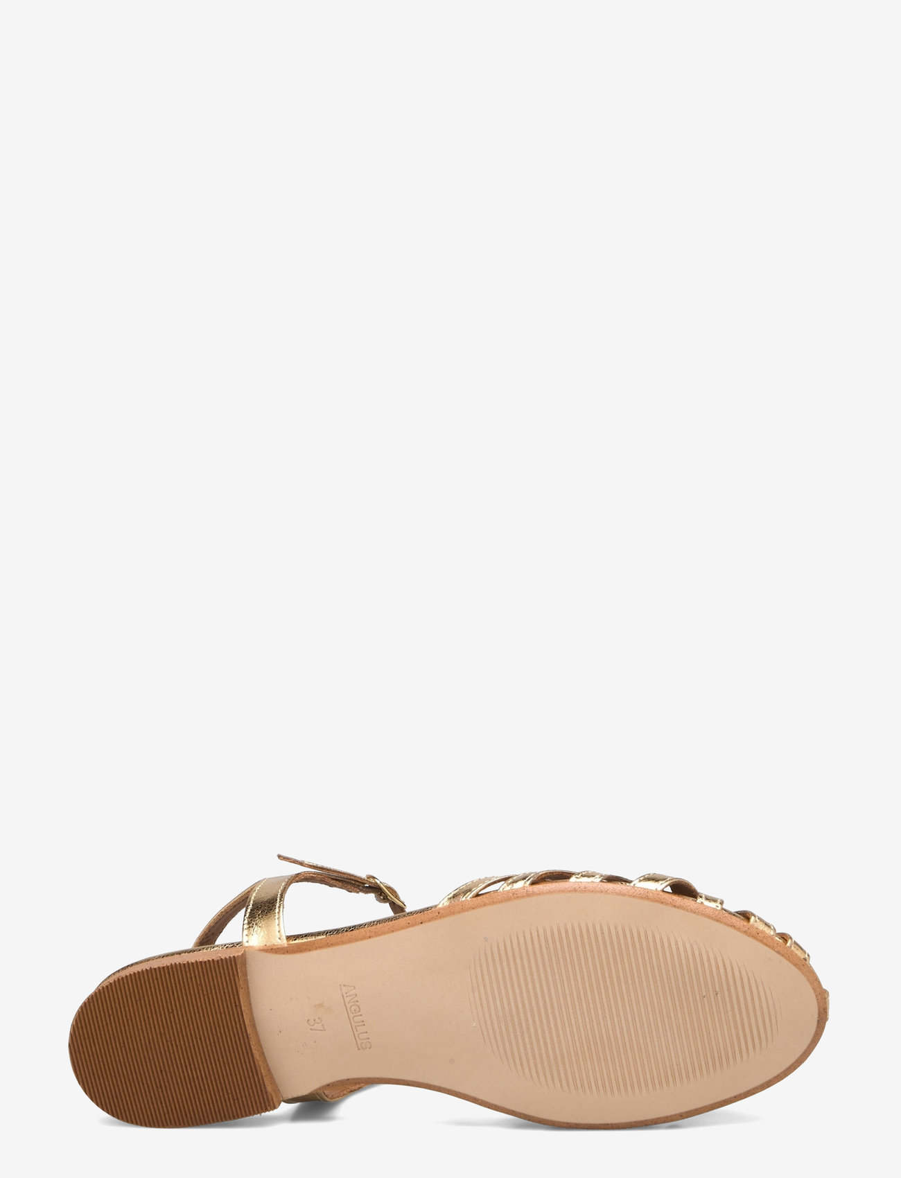 ANGULUS - Sandals - flat - platta sandaler - 3643 gold - 5