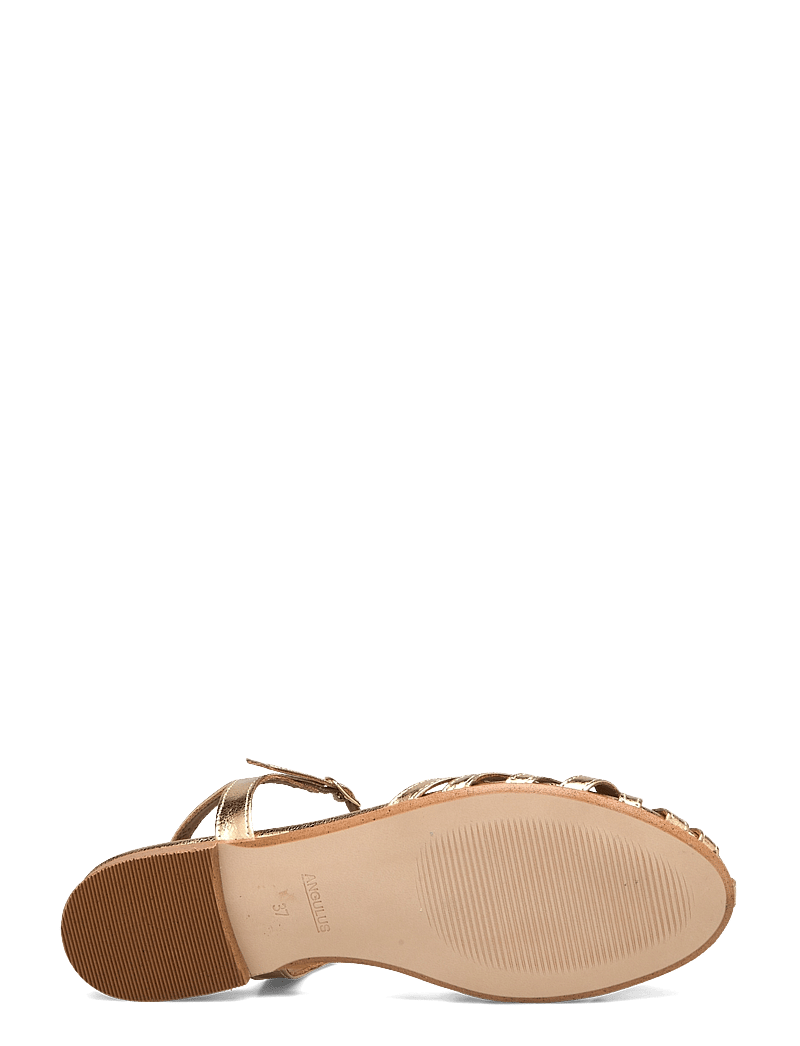 ANGULUS - Sandals - flat - flade sandaler - 3643 gold - 5
