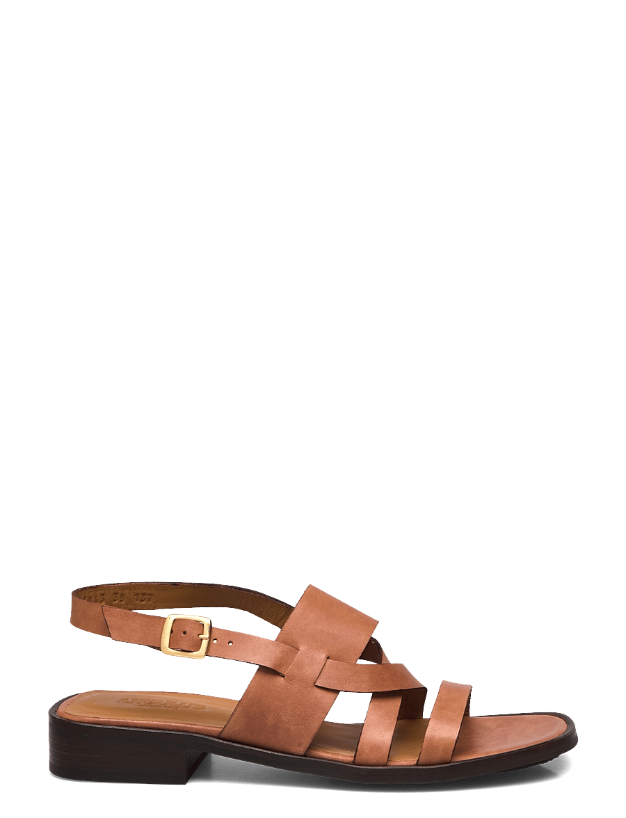 ANGULUS - Sandals - flat - platta sandaler - 3637 tan - 2