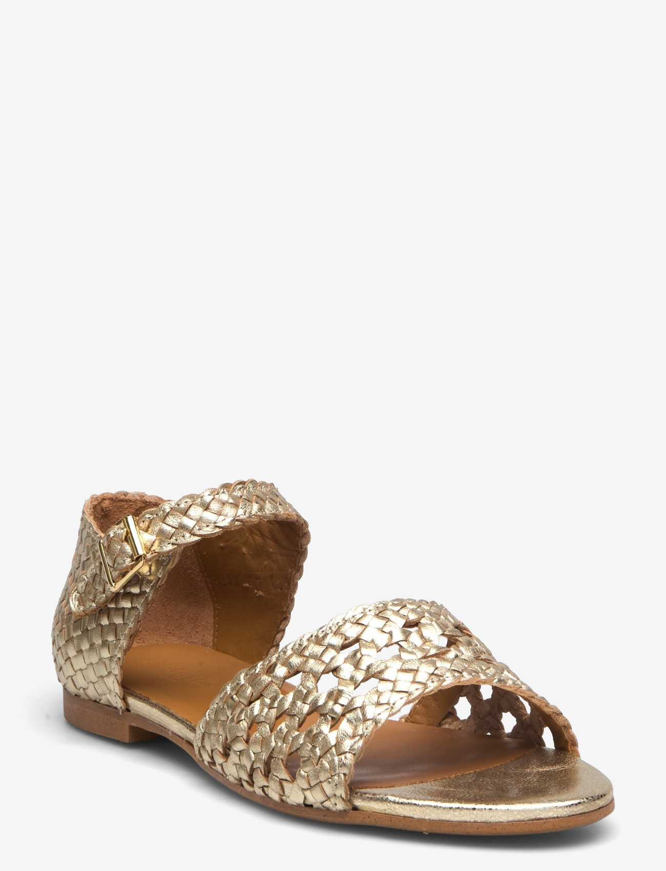 ANGULUS - Sandals - flat  - open toe - clo - platta sandaler - 3612 gold braid - 0