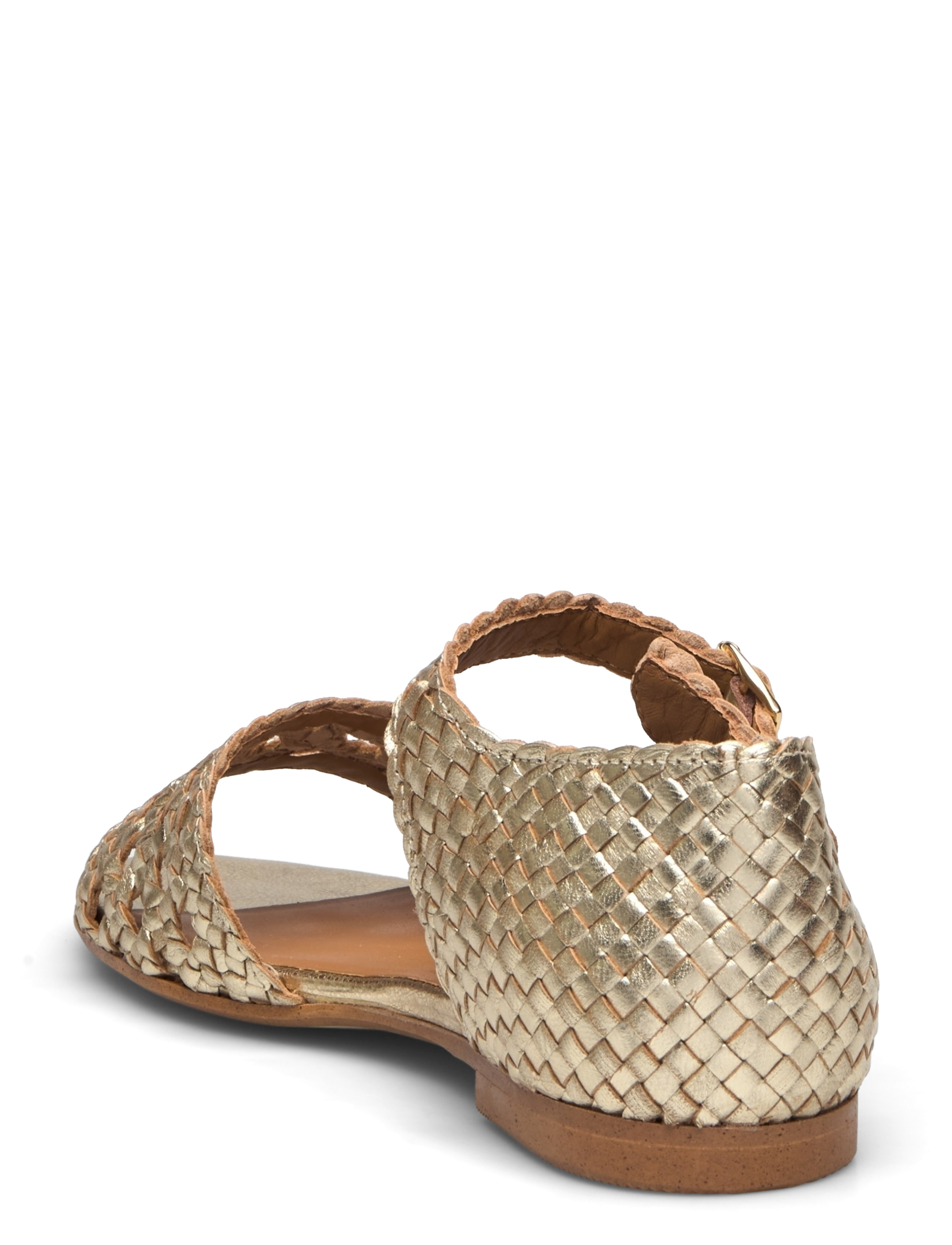 ANGULUS - Sandals - flat  - open toe - clo - 3612 gold braid - 2