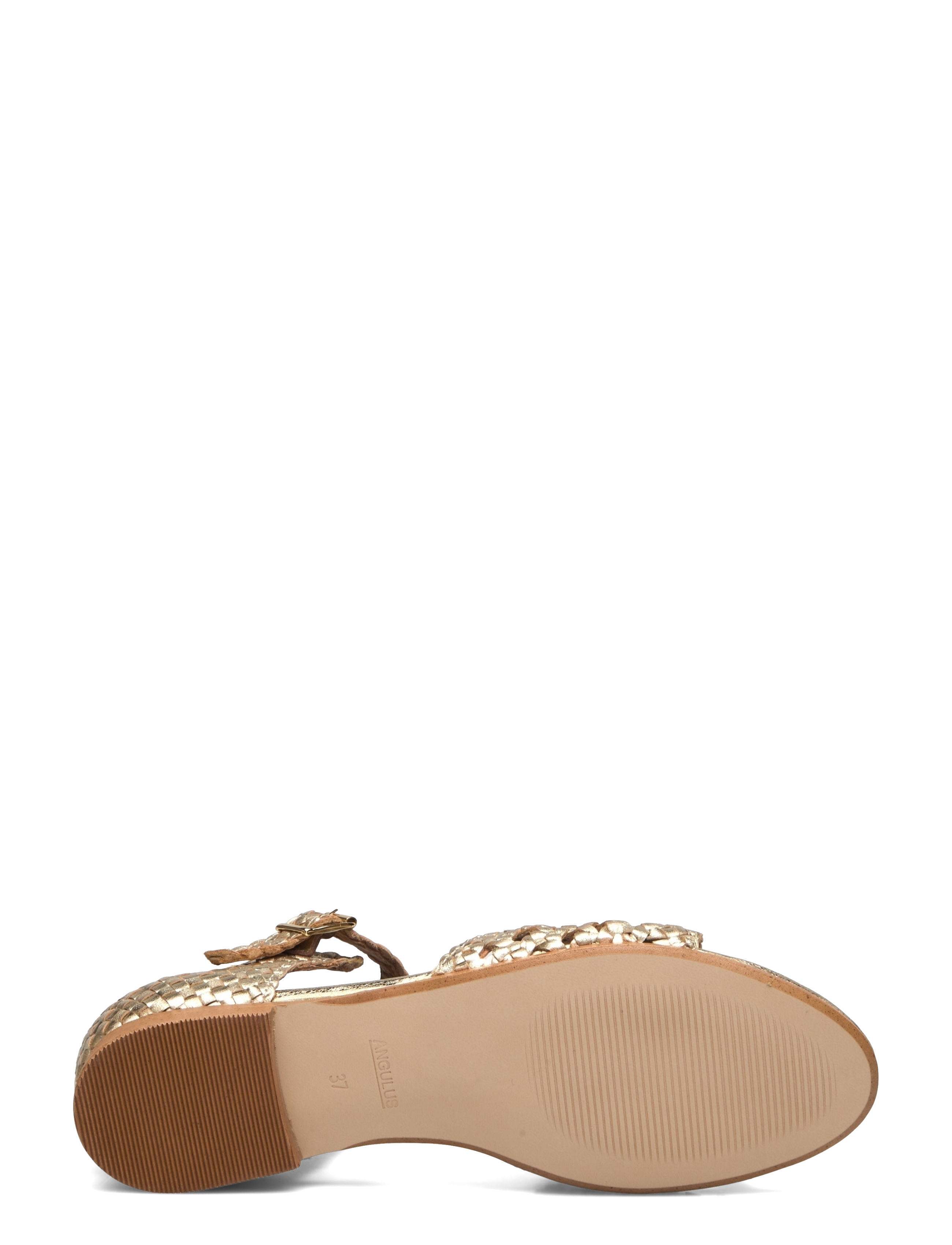 ANGULUS - Sandals - flat  - open toe - clo - 3612 gold braid - 4