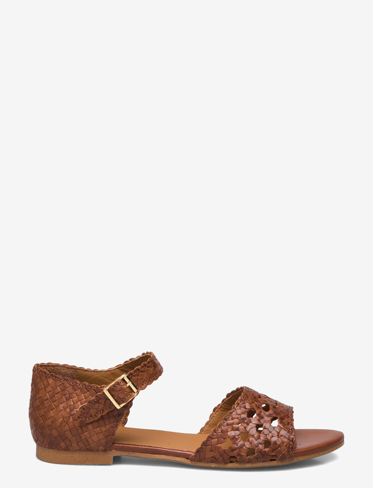 ANGULUS - Sandals - flat  - open toe - clo - flache sandalen - 3614 tan braid - 1