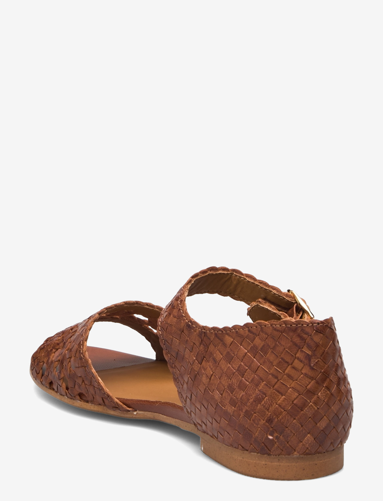 ANGULUS - Sandals - flat  - open toe - clo - flache sandalen - 3614 tan braid - 2