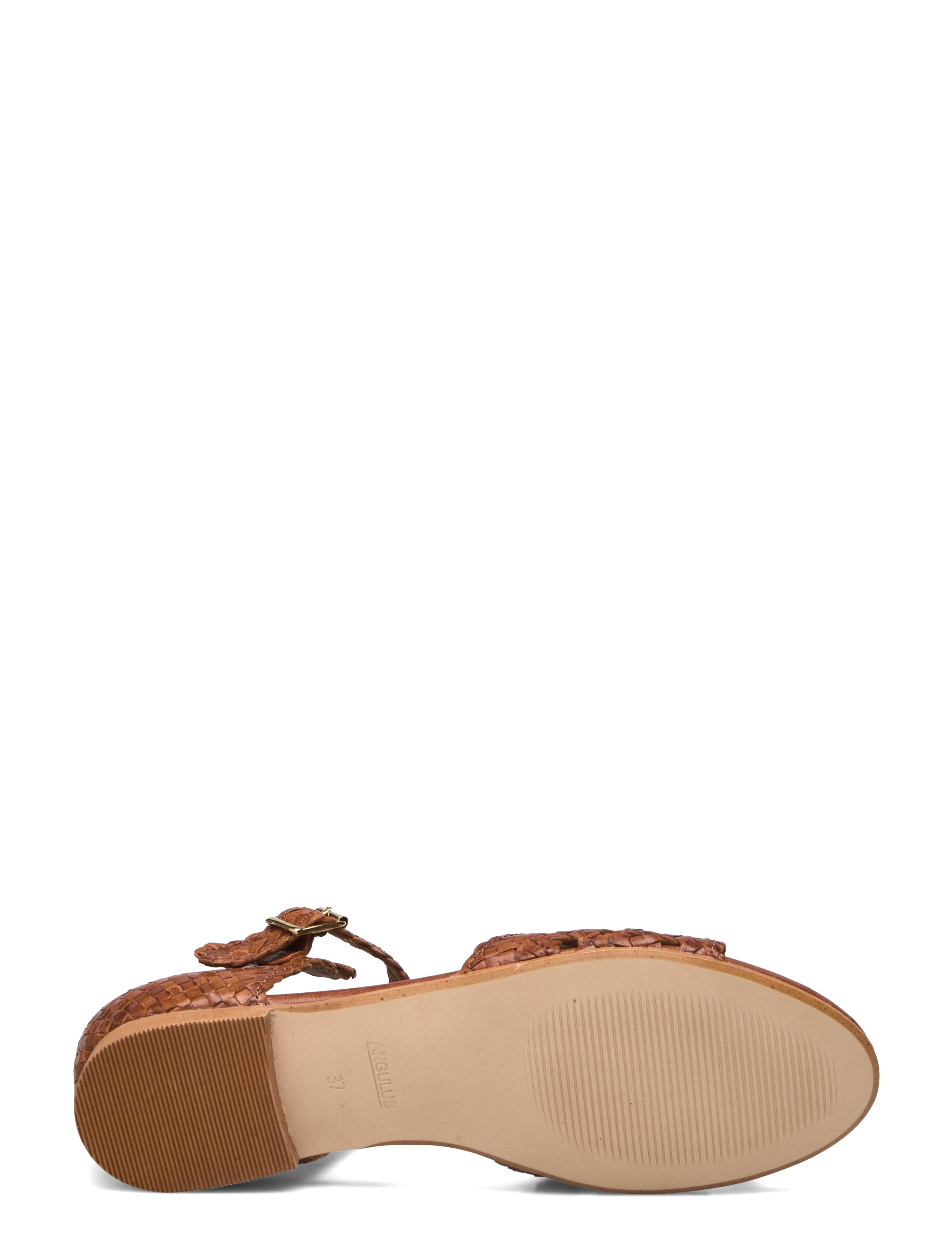 ANGULUS - Sandals - flat  - open toe - clo - flache sandalen - 3614 tan braid - 4