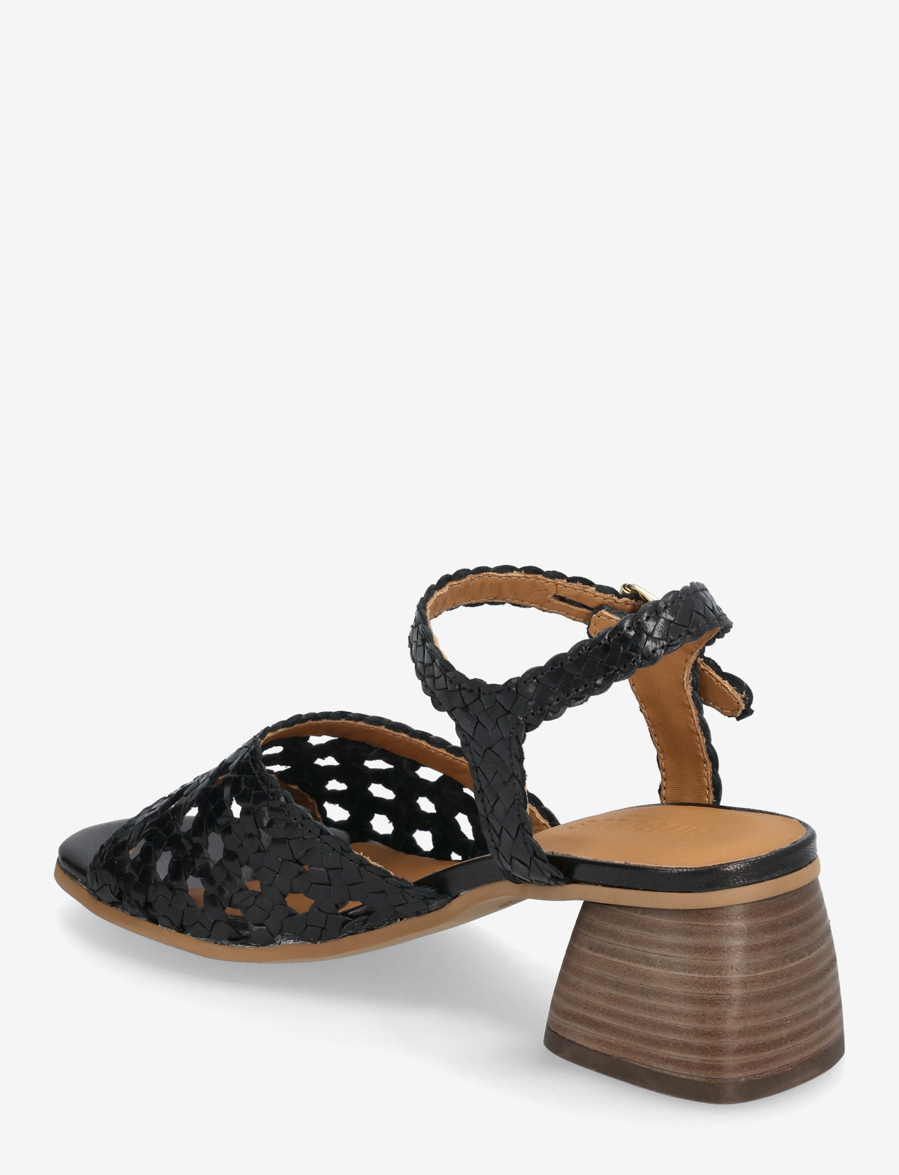 ANGULUS - Sandals - Block heels - sandaletten - 2072 black - 2