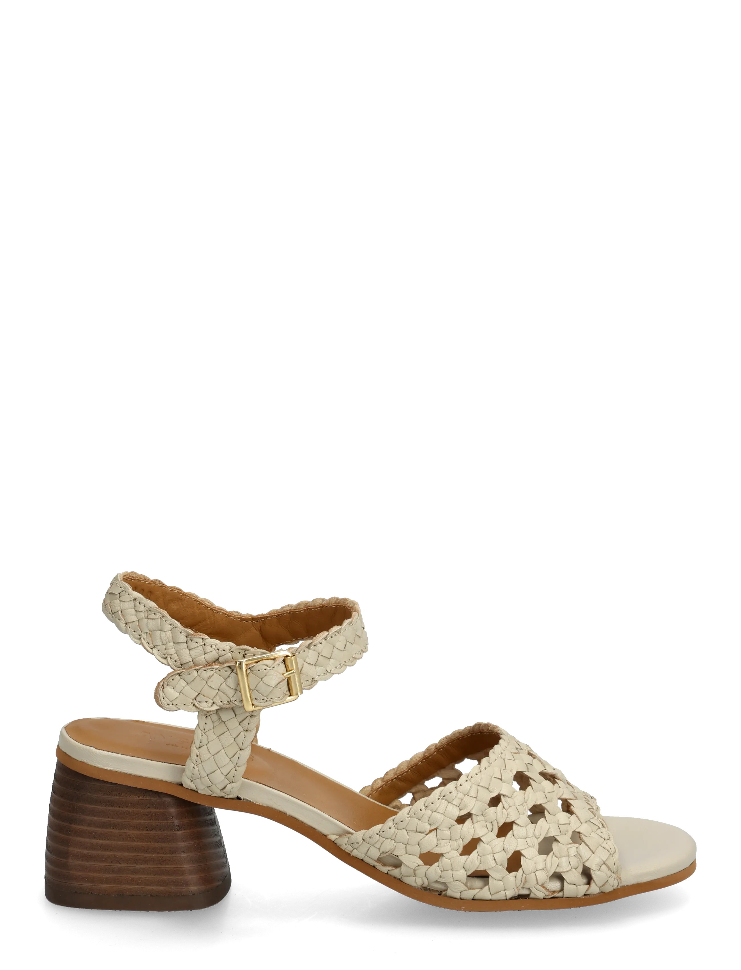 ANGULUS - Sandals - Block heels - sandaletten - 2073 buttermilk - 1