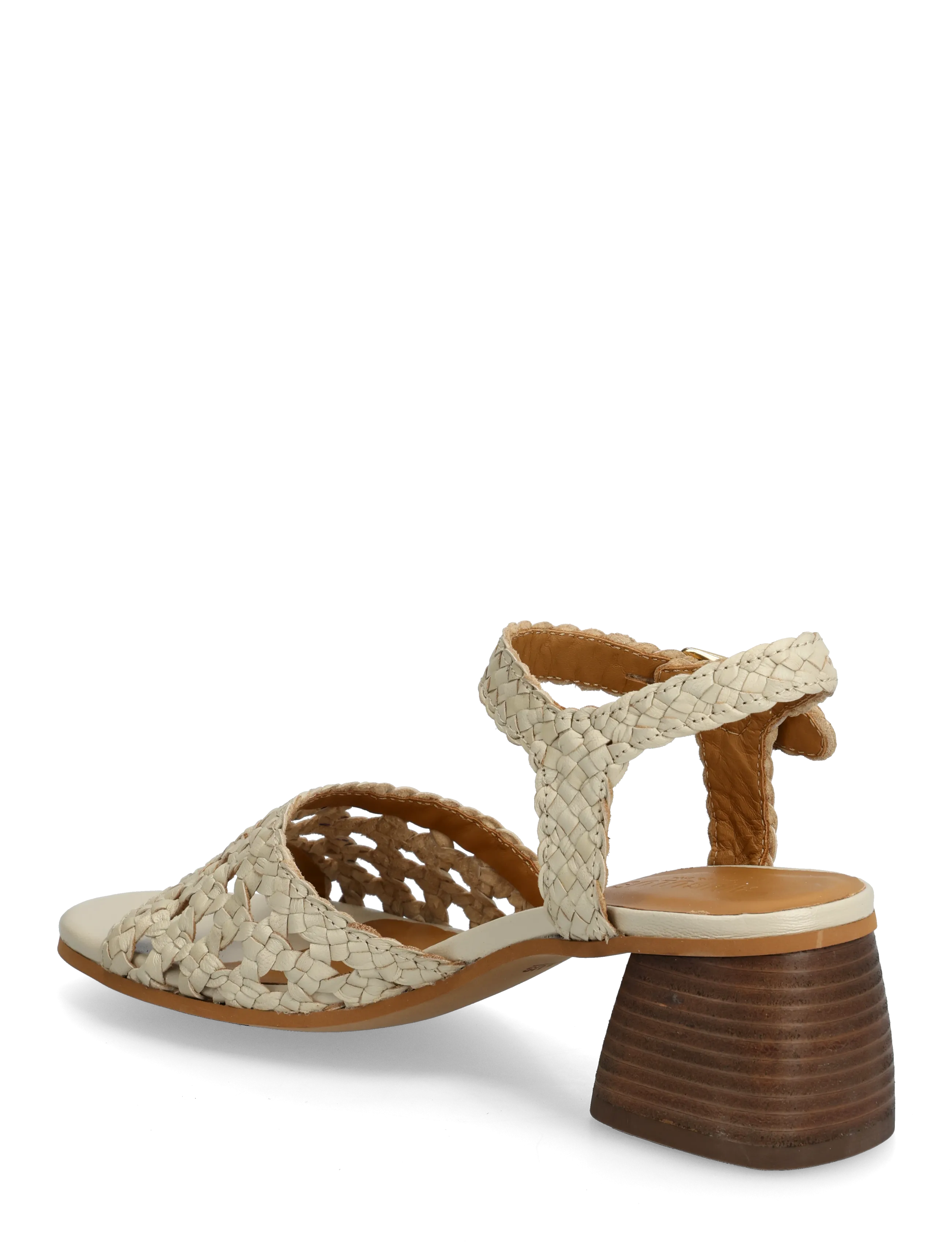 ANGULUS - Sandals - Block heels - sandaletten - 2073 buttermilk - 2