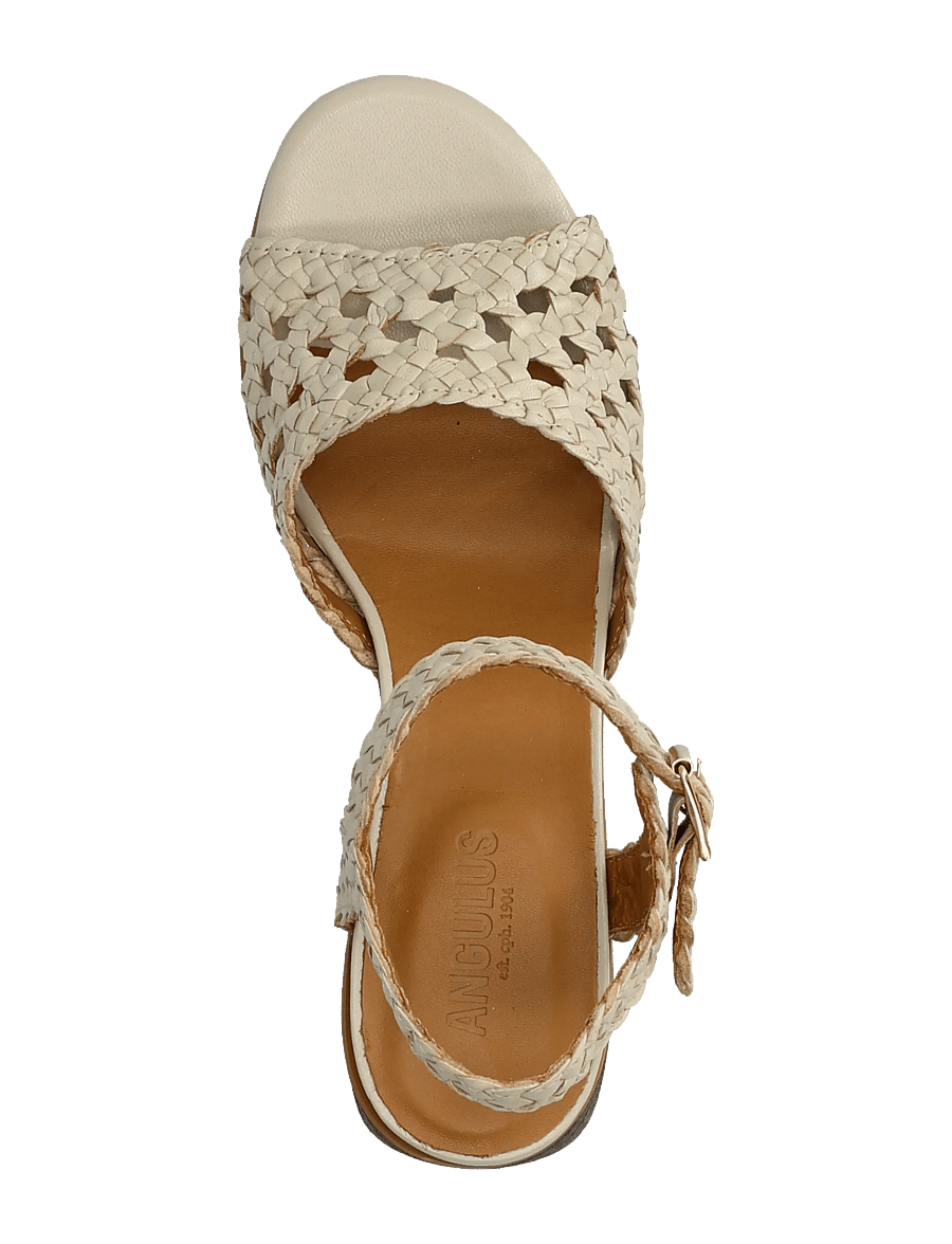 ANGULUS - Sandals - Block heels - sandaler med hæl - 2073 buttermilk - 3