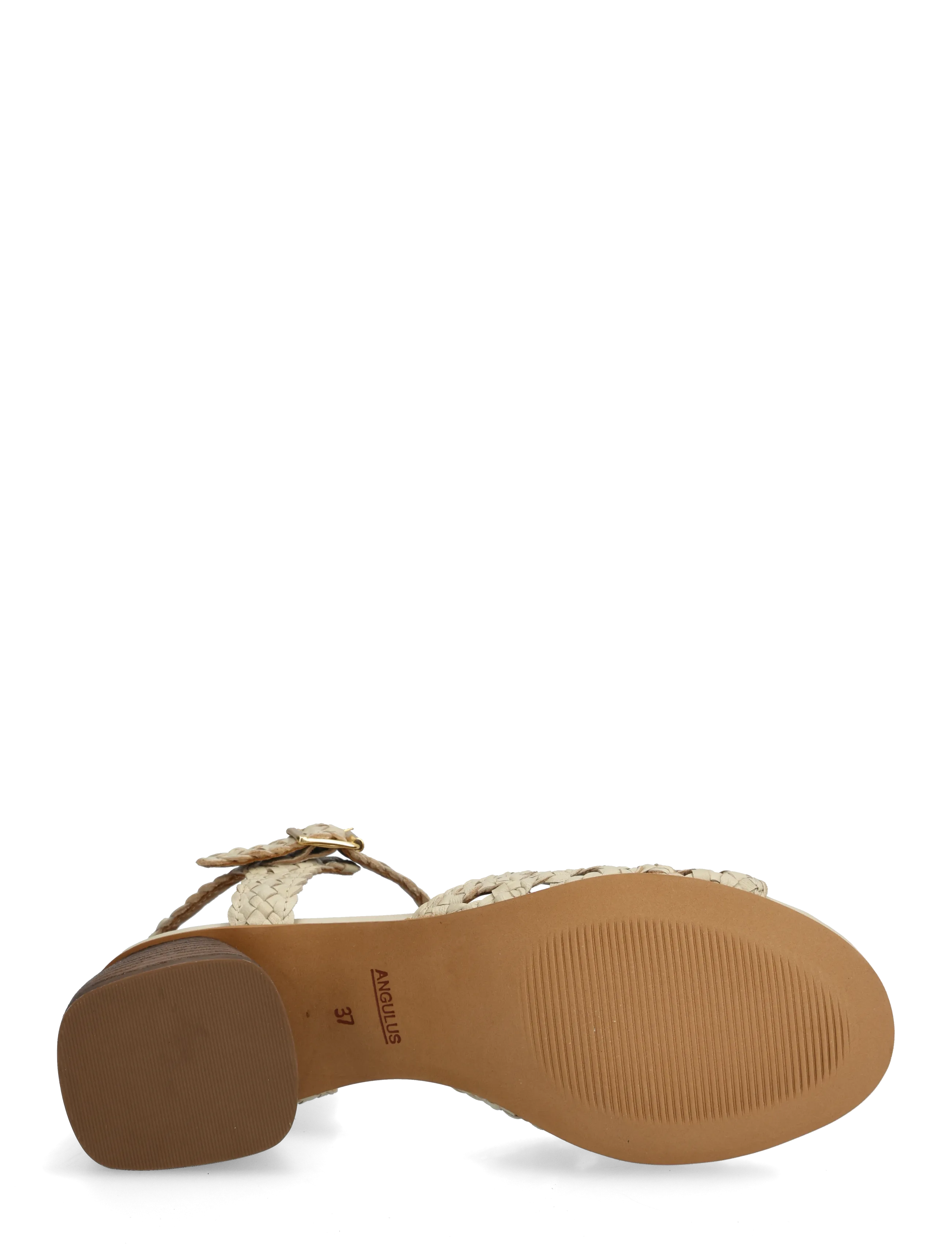 ANGULUS - Sandals - Block heels - sandaletten - 2073 buttermilk - 4