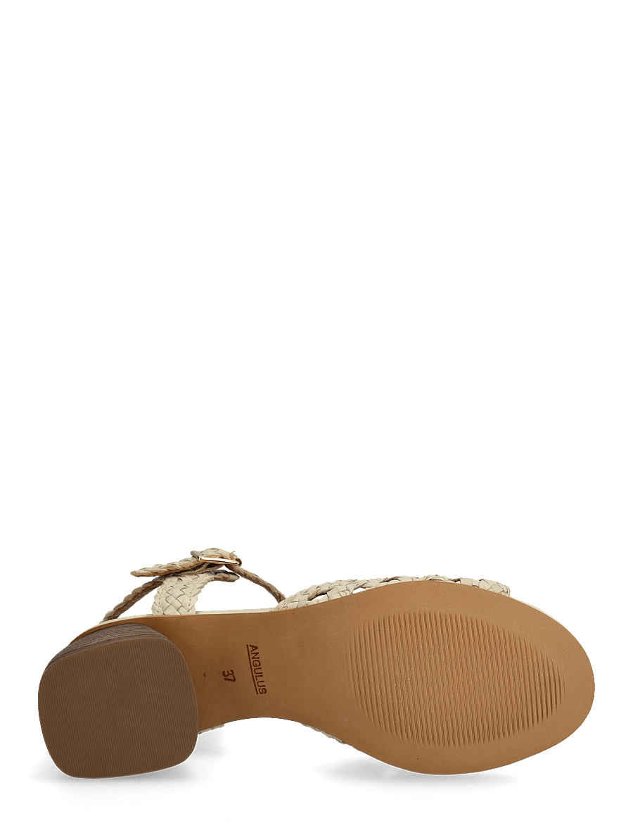 ANGULUS - Sandals - Block heels - sandaler med hæl - 2073 buttermilk - 4