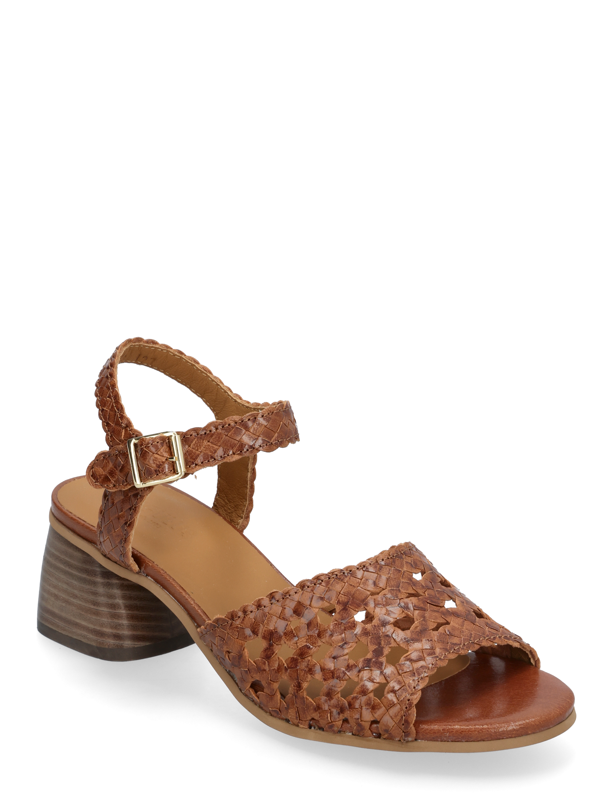 Sandals - Block heels - 3614 TAN BRAID