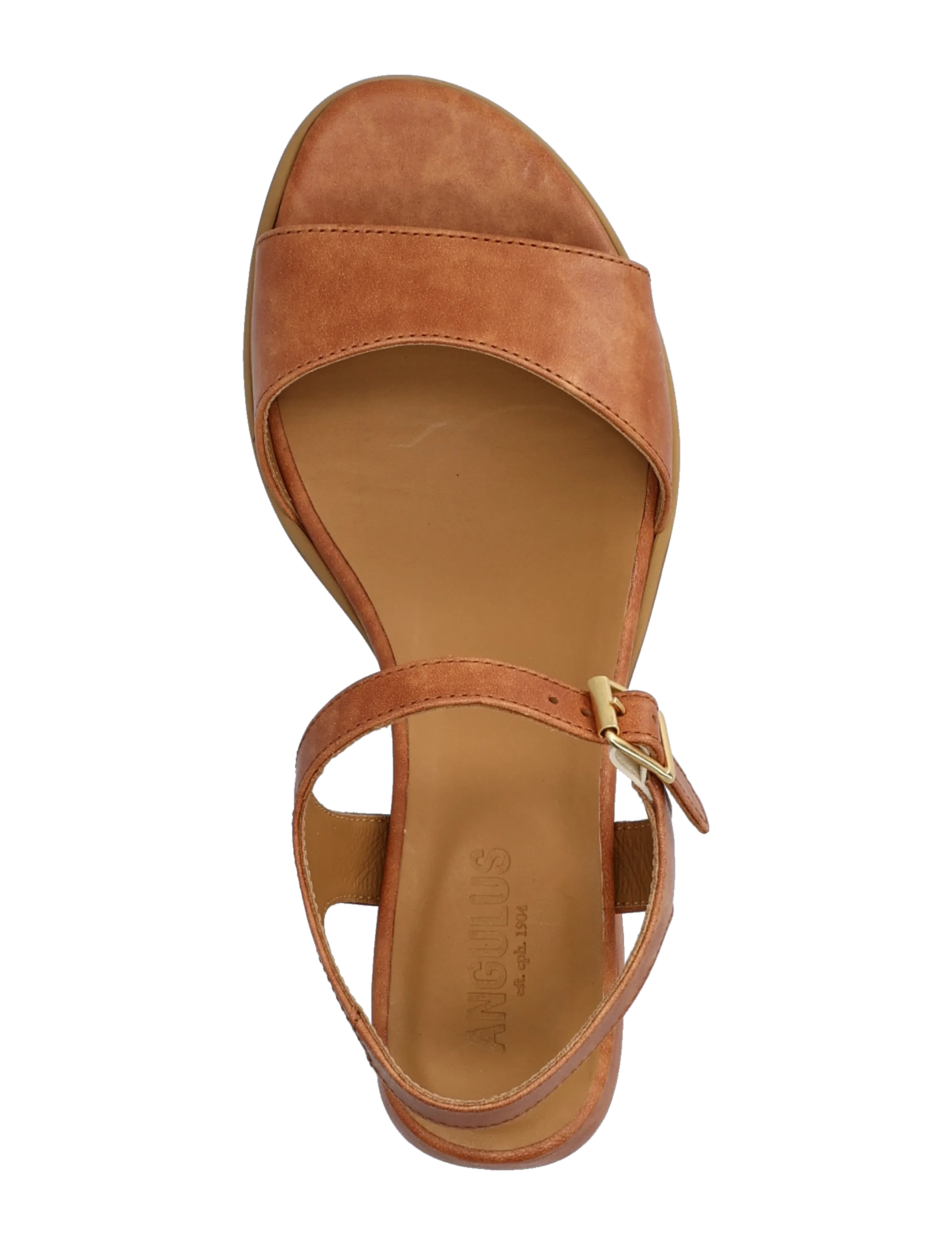 ANGULUS - Sandals - Block heels - 1789 tan - 3