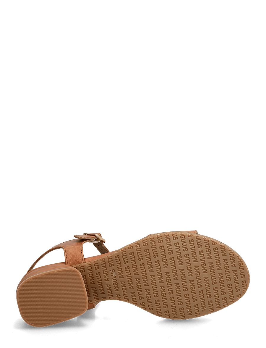 ANGULUS - Sandals - Block heels - 1789 tan - 4