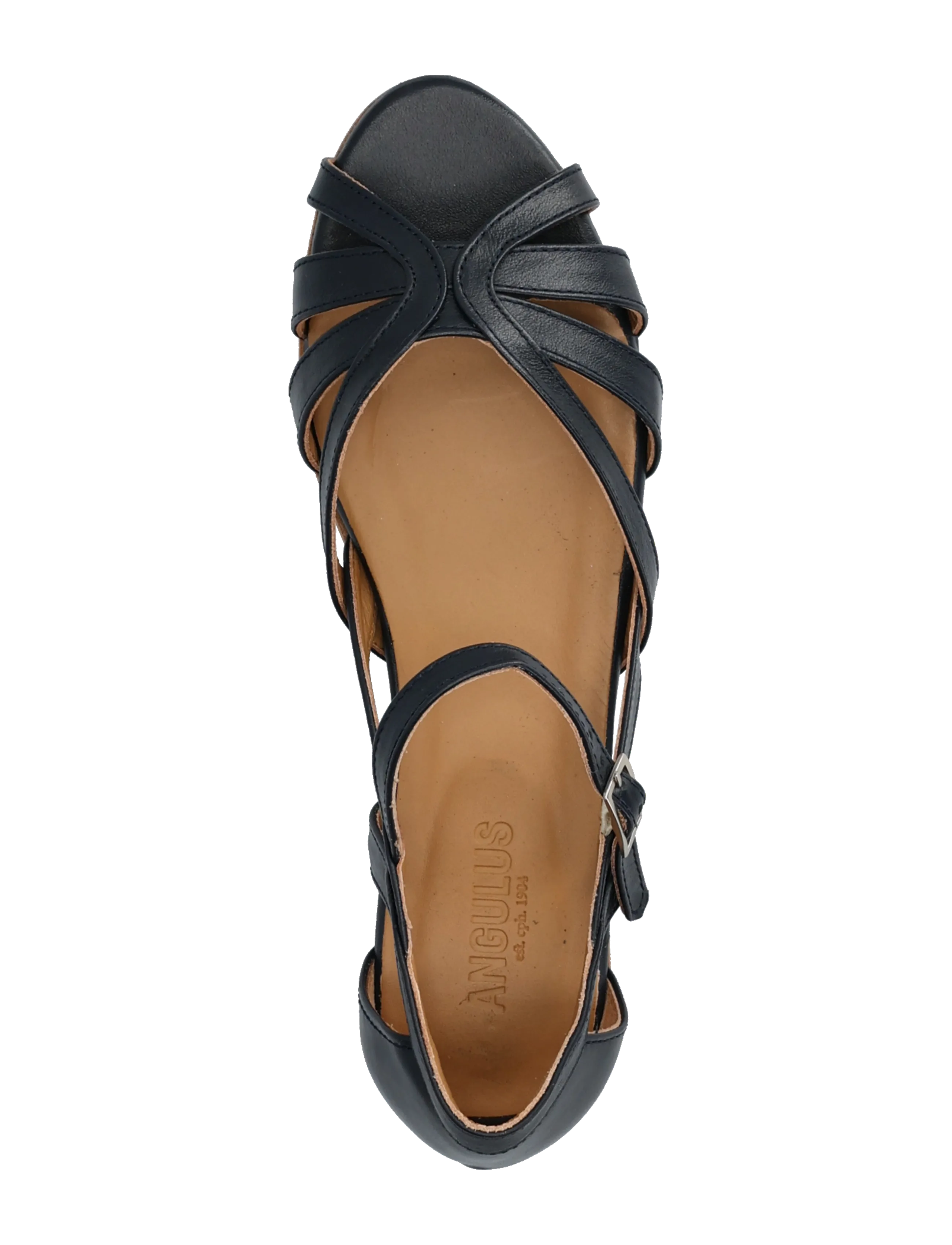ANGULUS - Sandals - flat - kontsata sandaalid - 1530 navy - 3