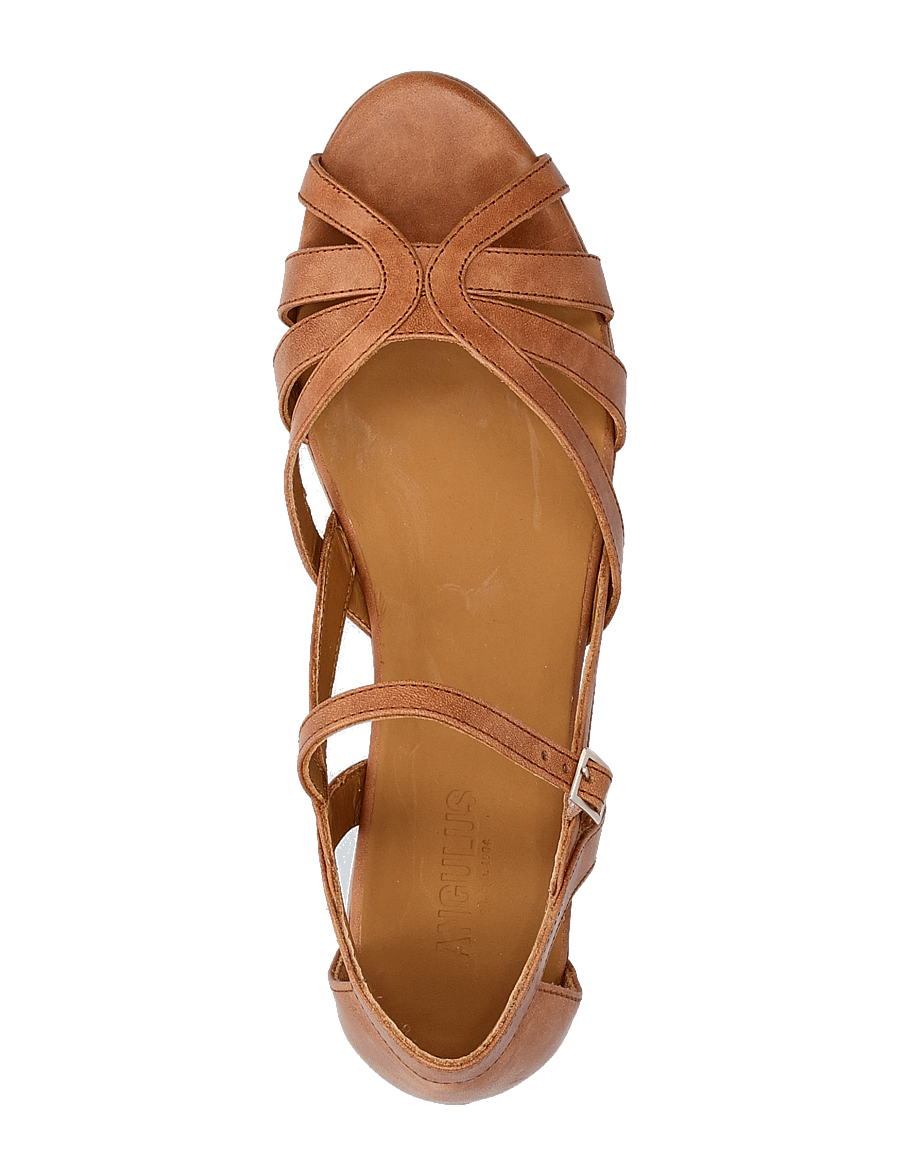 ANGULUS - Sandals - flat - flache sandalen - 1789 tan - 3