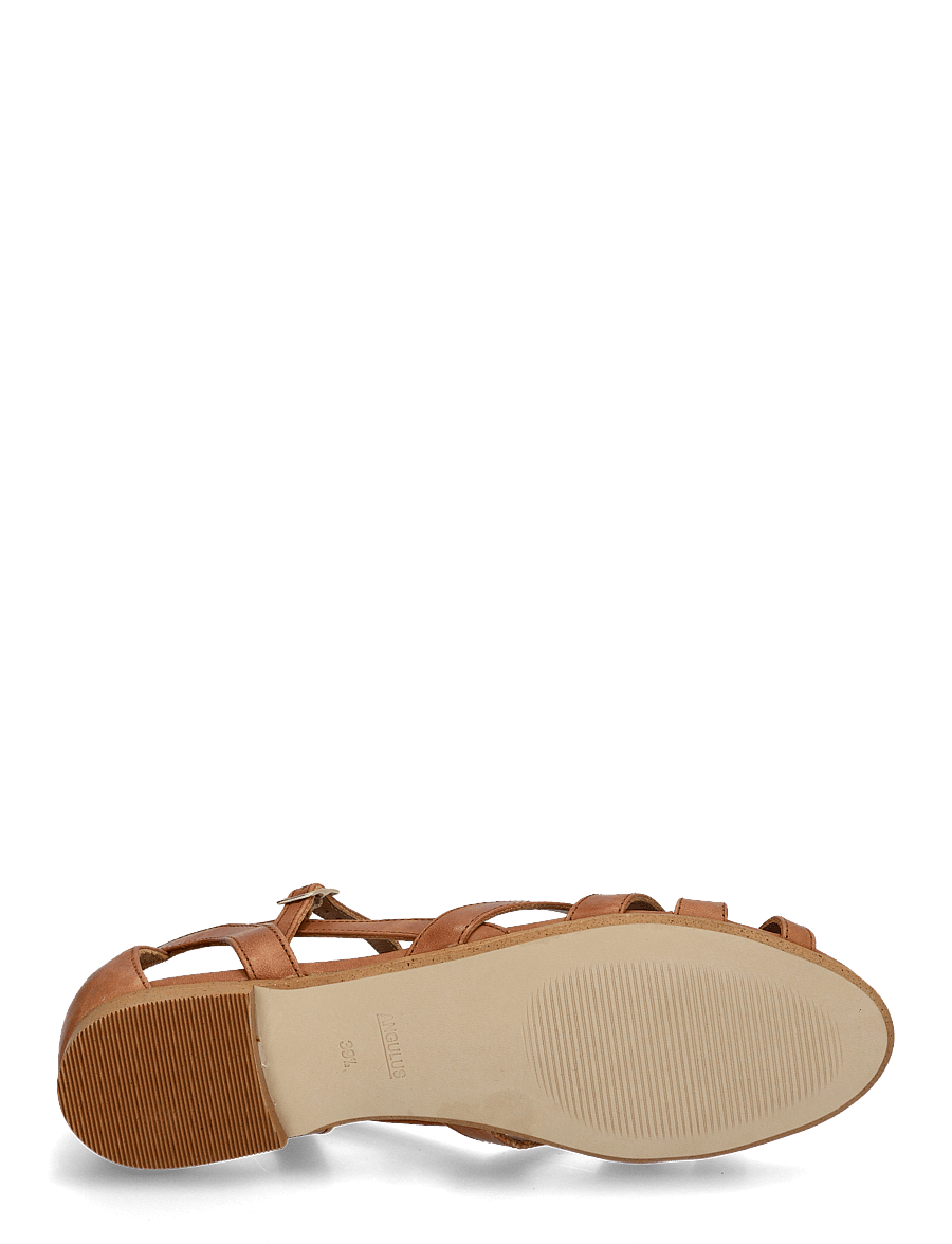 ANGULUS - Sandals - flat - flache sandalen - 1789 tan - 4