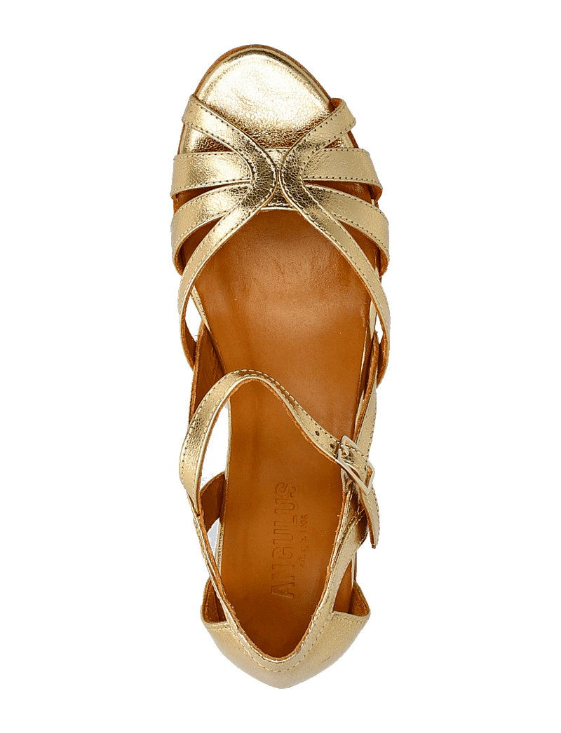 ANGULUS - Sandals - flat - flache sandalen - 3643 gold - 3