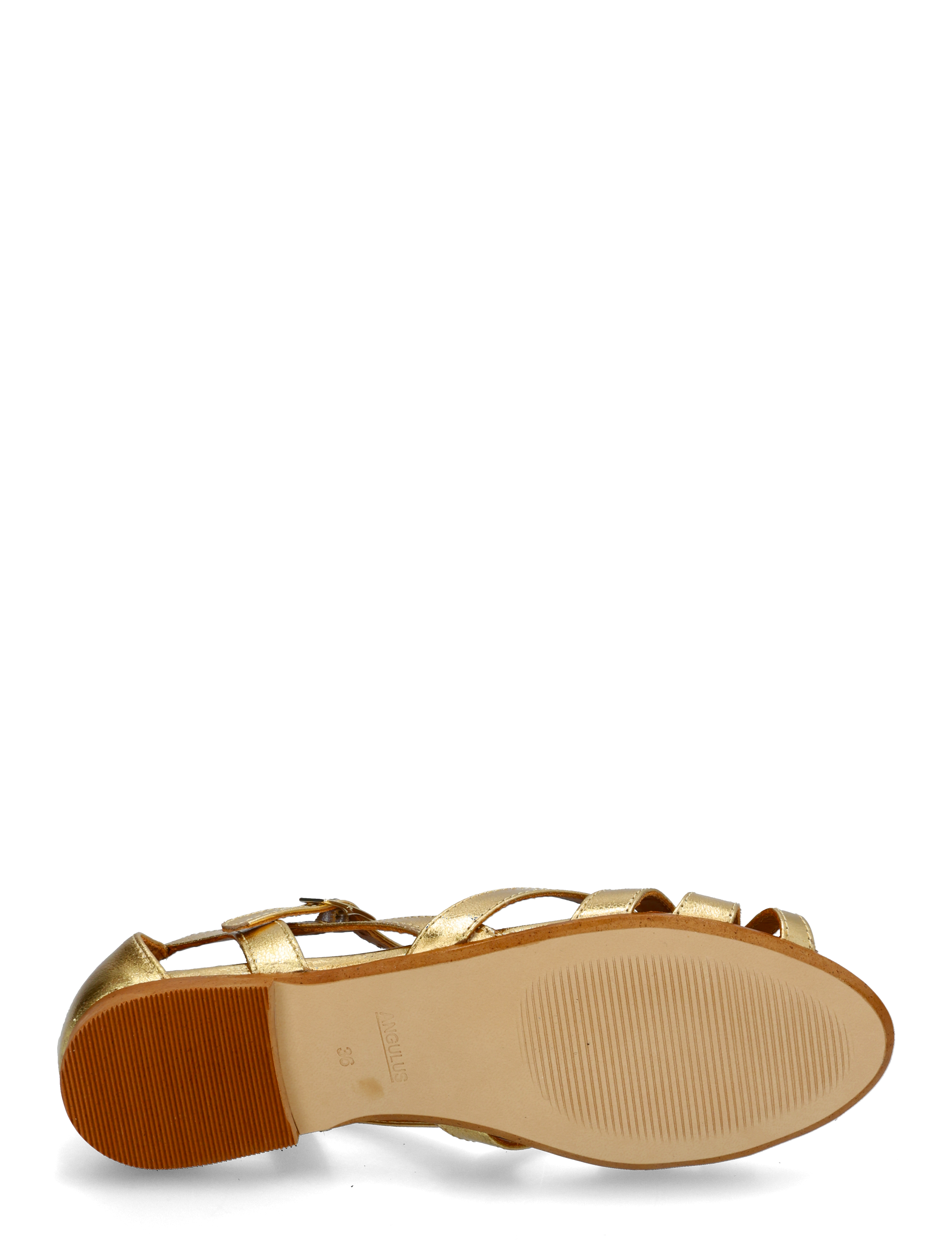 ANGULUS - Sandals - flat - kontsata sandaalid - 3643 gold - 4