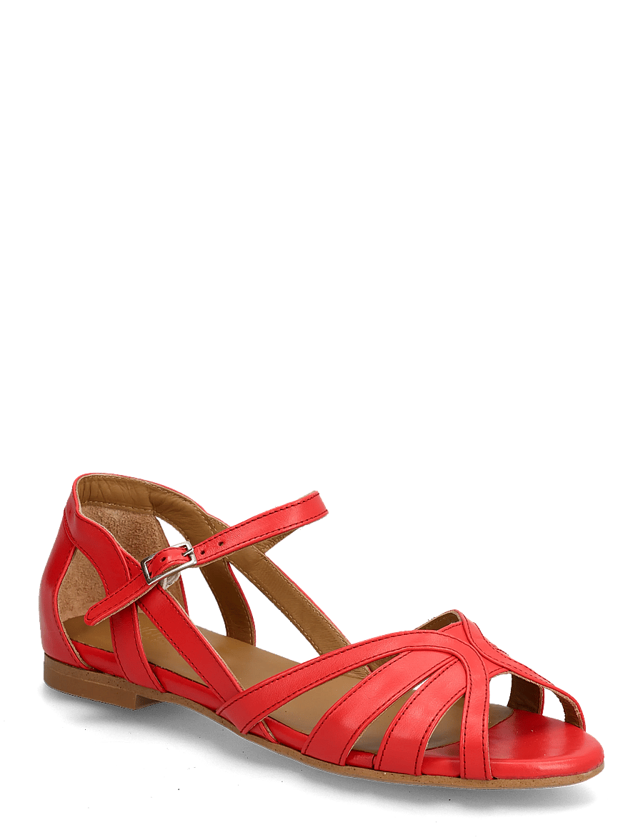 ANGULUS - Sandals - flat - kontsata sandaalid - 4611 red coral - 0