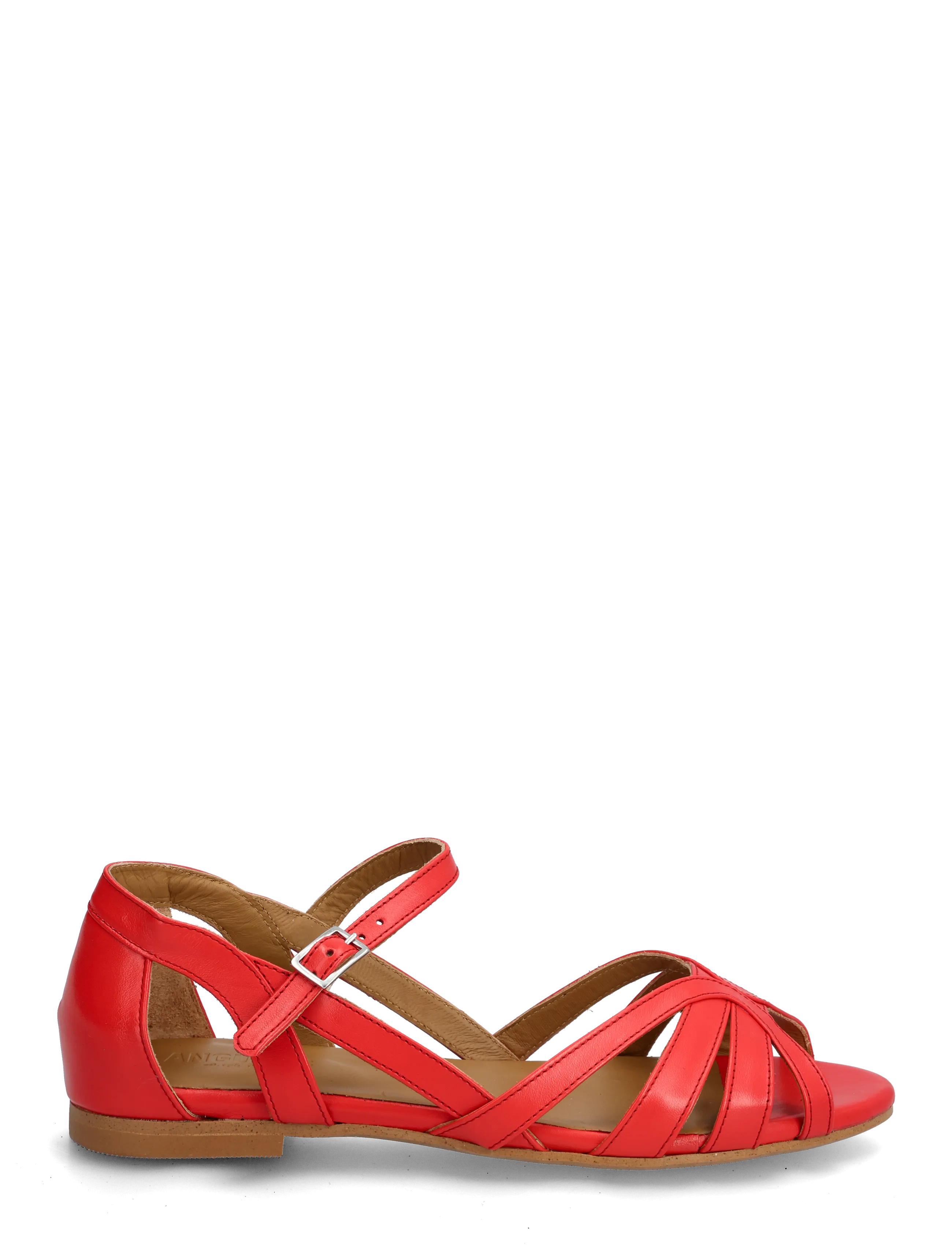ANGULUS - Sandals - flat - kontsata sandaalid - 4611 red coral - 1
