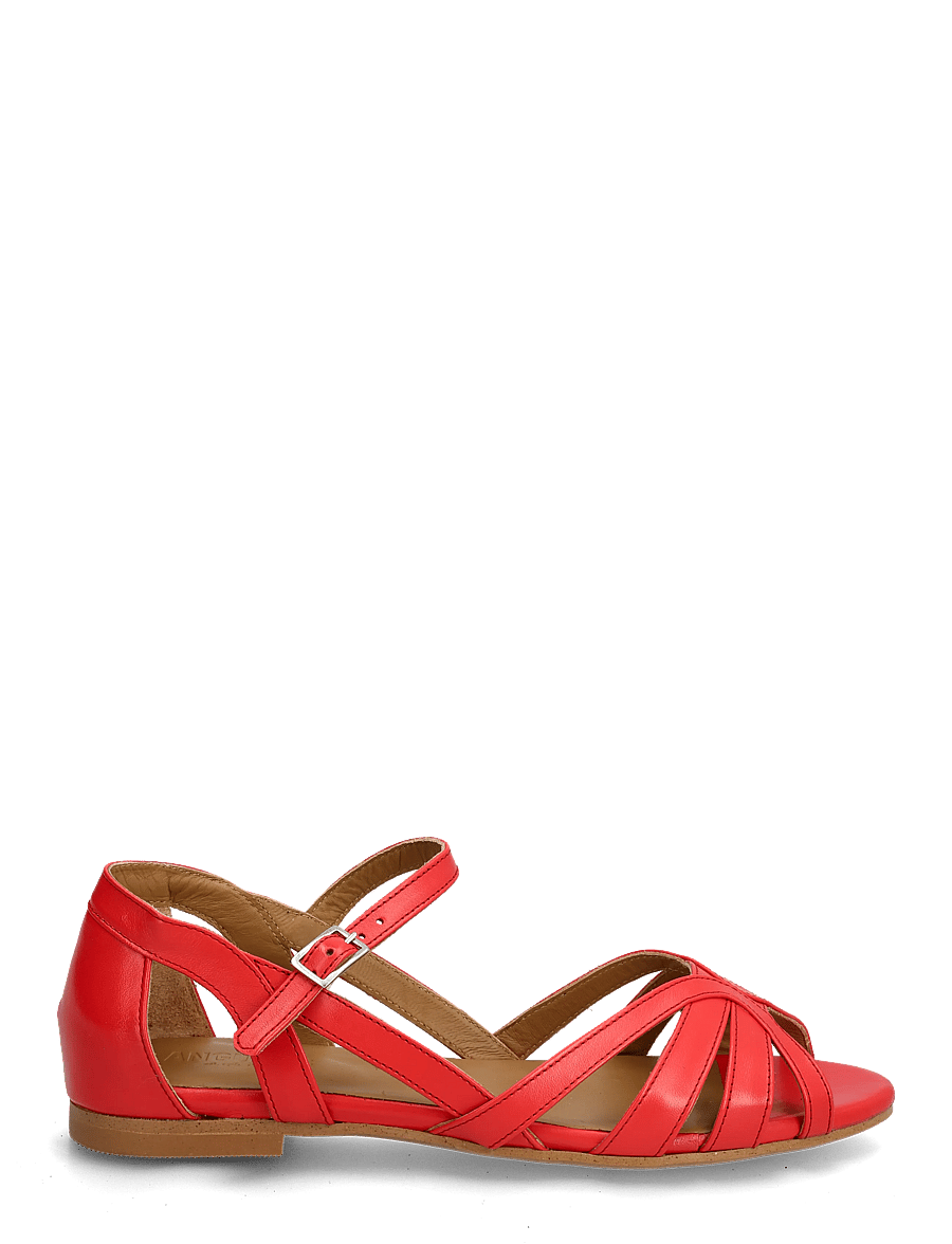 ANGULUS - Sandals - flat - kontsata sandaalid - 4611 red coral - 1