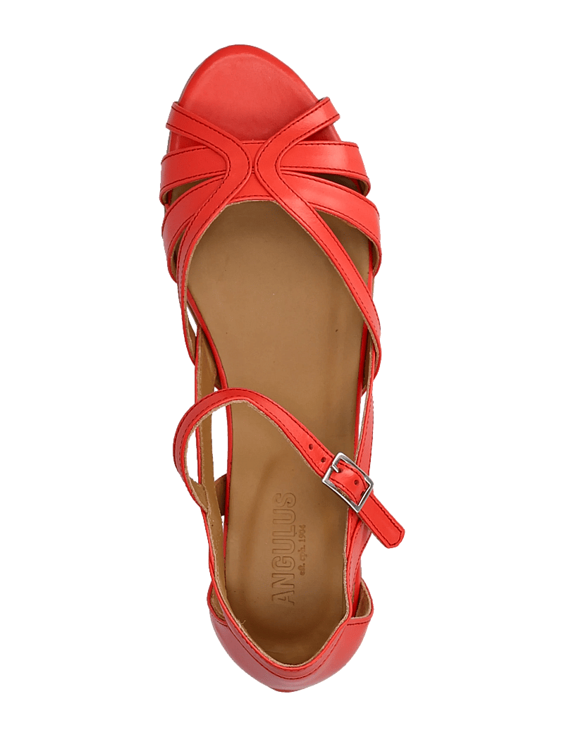 ANGULUS - Sandals - flat - flade sandaler - 4611 red coral - 3