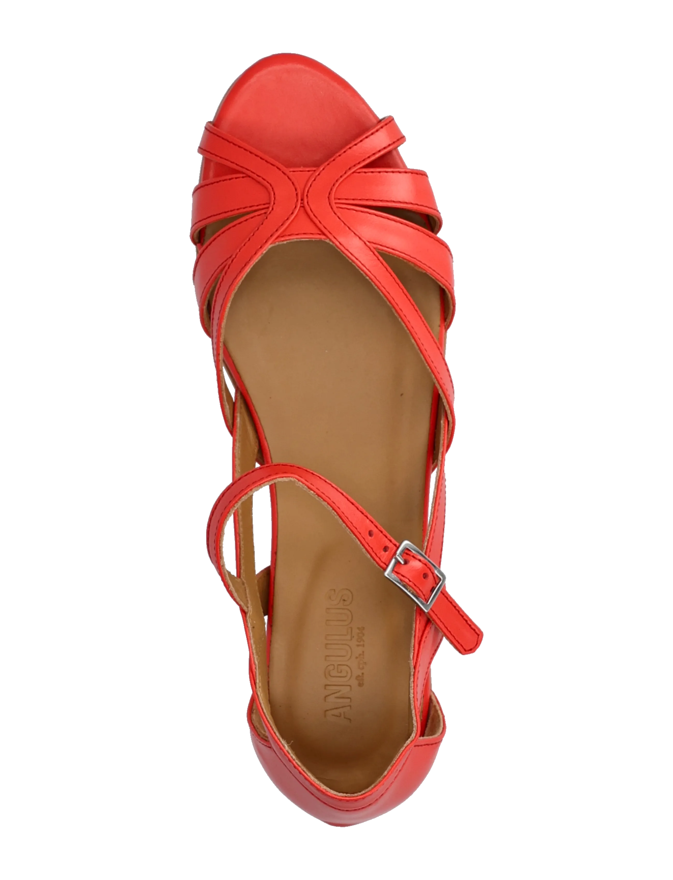 ANGULUS - Sandals - flat - kontsata sandaalid - 4611 red coral - 3