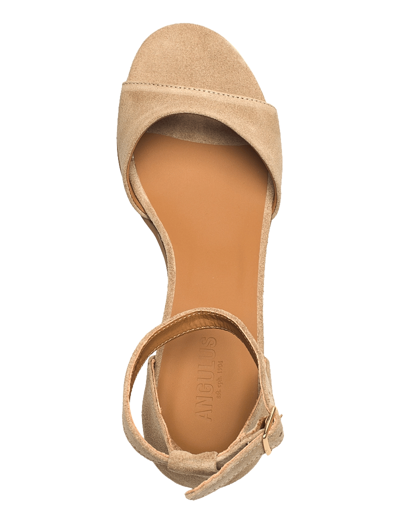 ANGULUS - Sandals - Block heels - sandaletten - 2217 sand - 4