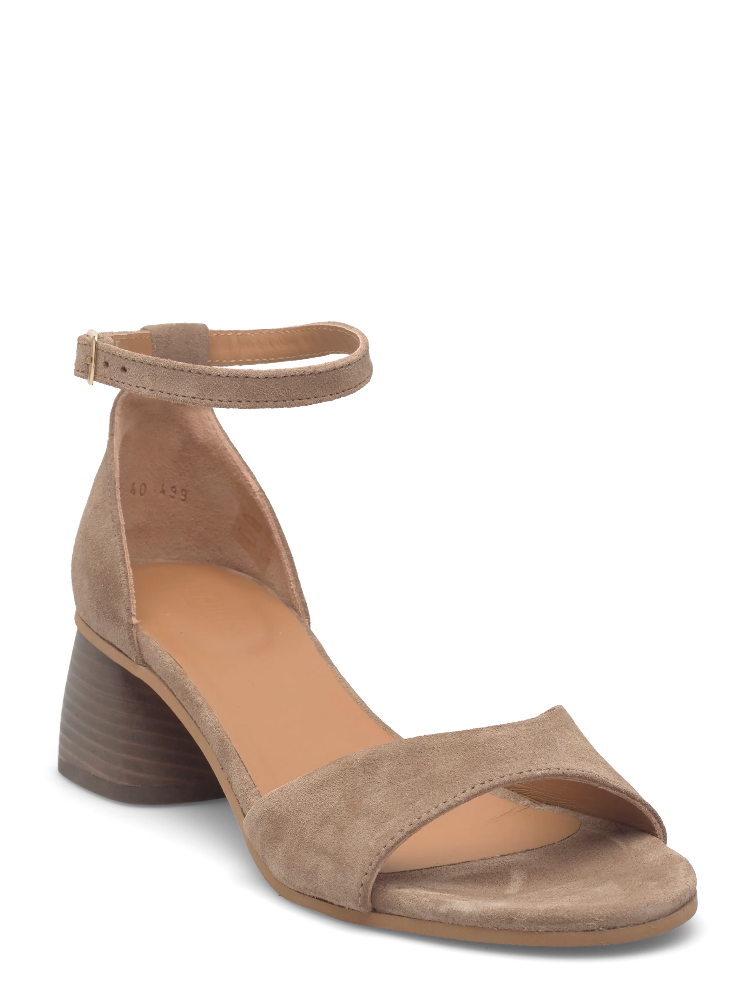 ANGULUS Sandals Block Heels, Kvinder, Blok Hæl Sandaler, Beige, Str: 39.5
