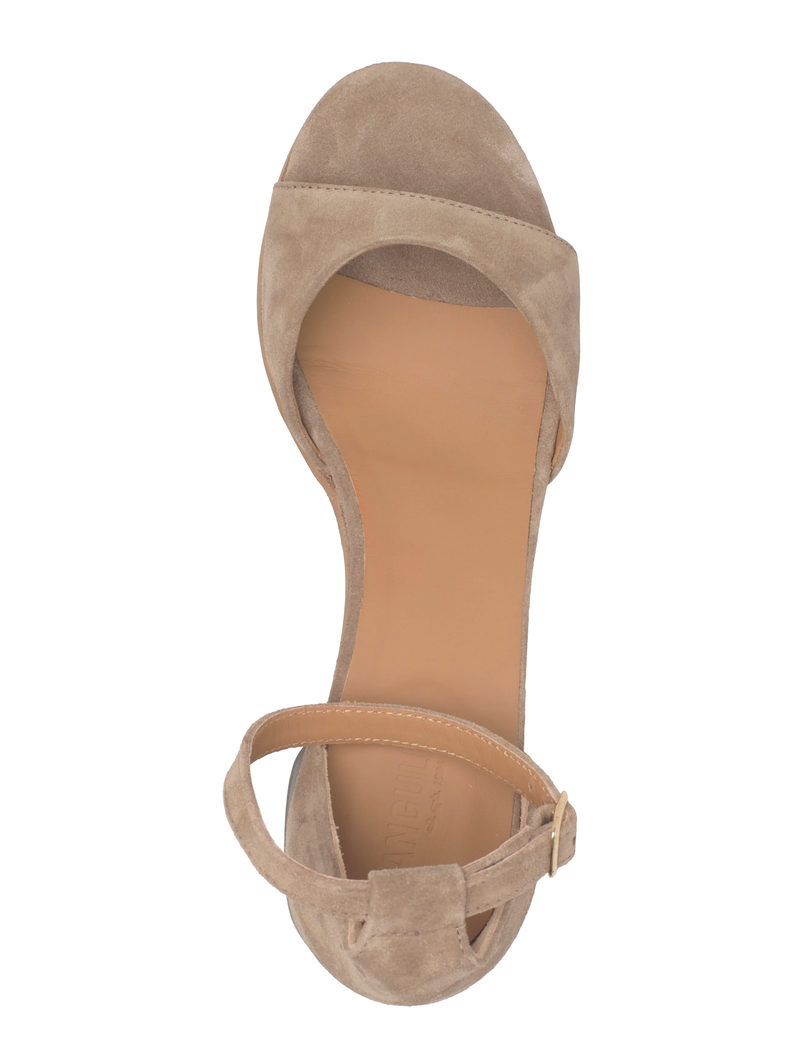 ANGULUS - Sandals - Block heels - sandaletten - 4638 dessert - 3
