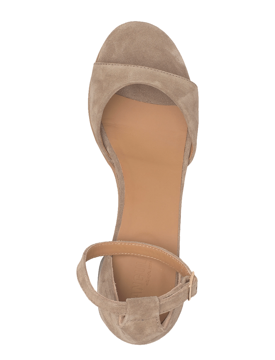 ANGULUS - Sandals - Block heels - sandaletten - 4638 dessert - 3