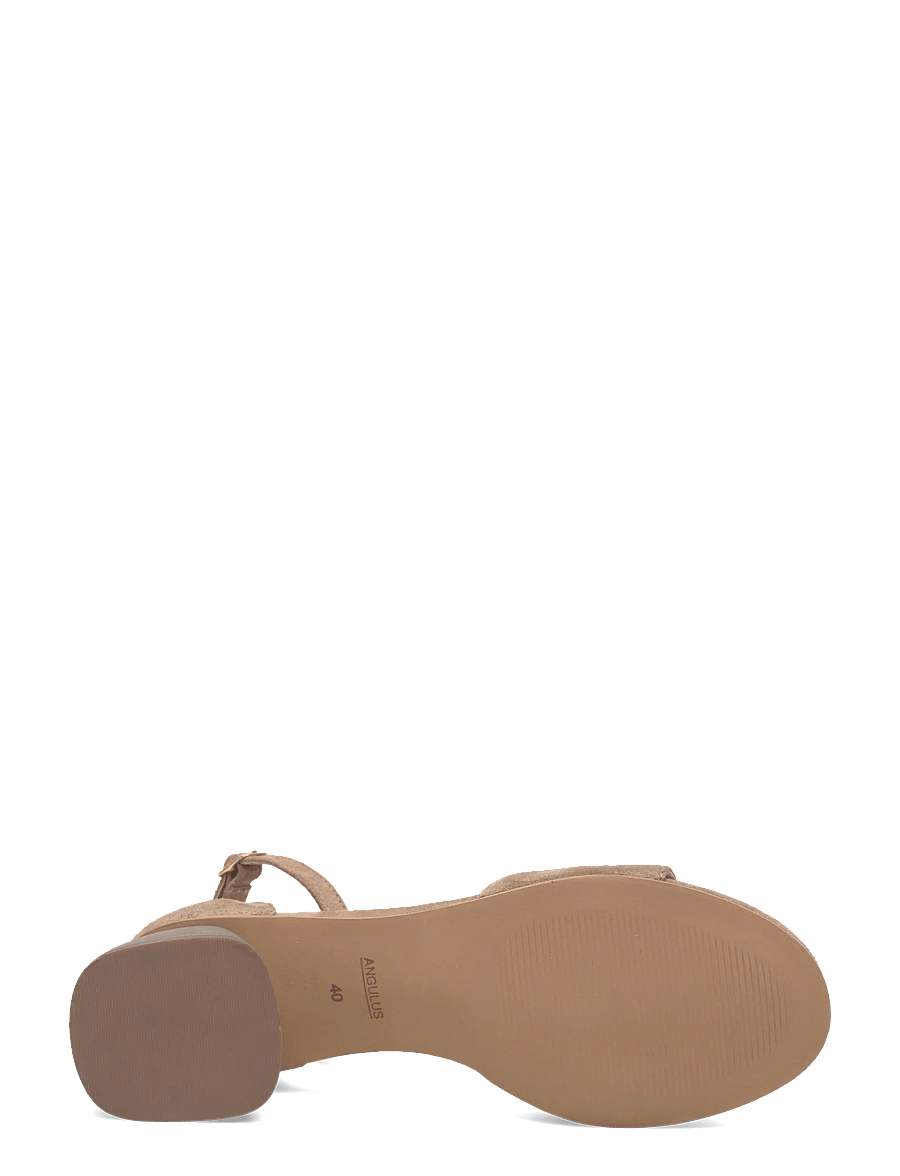 ANGULUS - Sandals - Block heels - sandaletten - 4638 dessert - 4