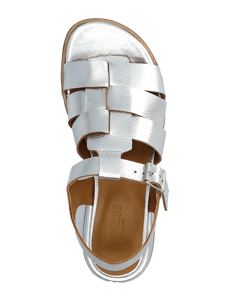 ANGULUS - Sandals - flat - open toe - op - gladiatorsandaler - 1782 silver - 4