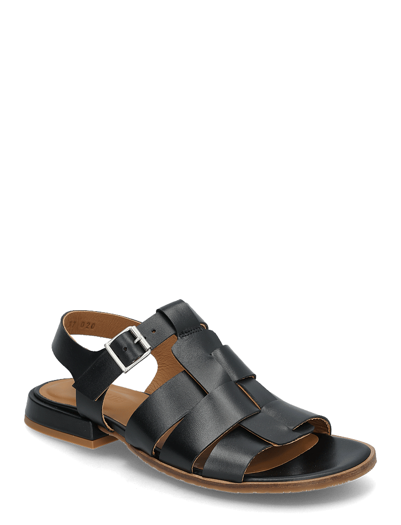 ANGULUS - Sandals - flat - open toe - op - kontsata sandaalid - 1785 black - 0